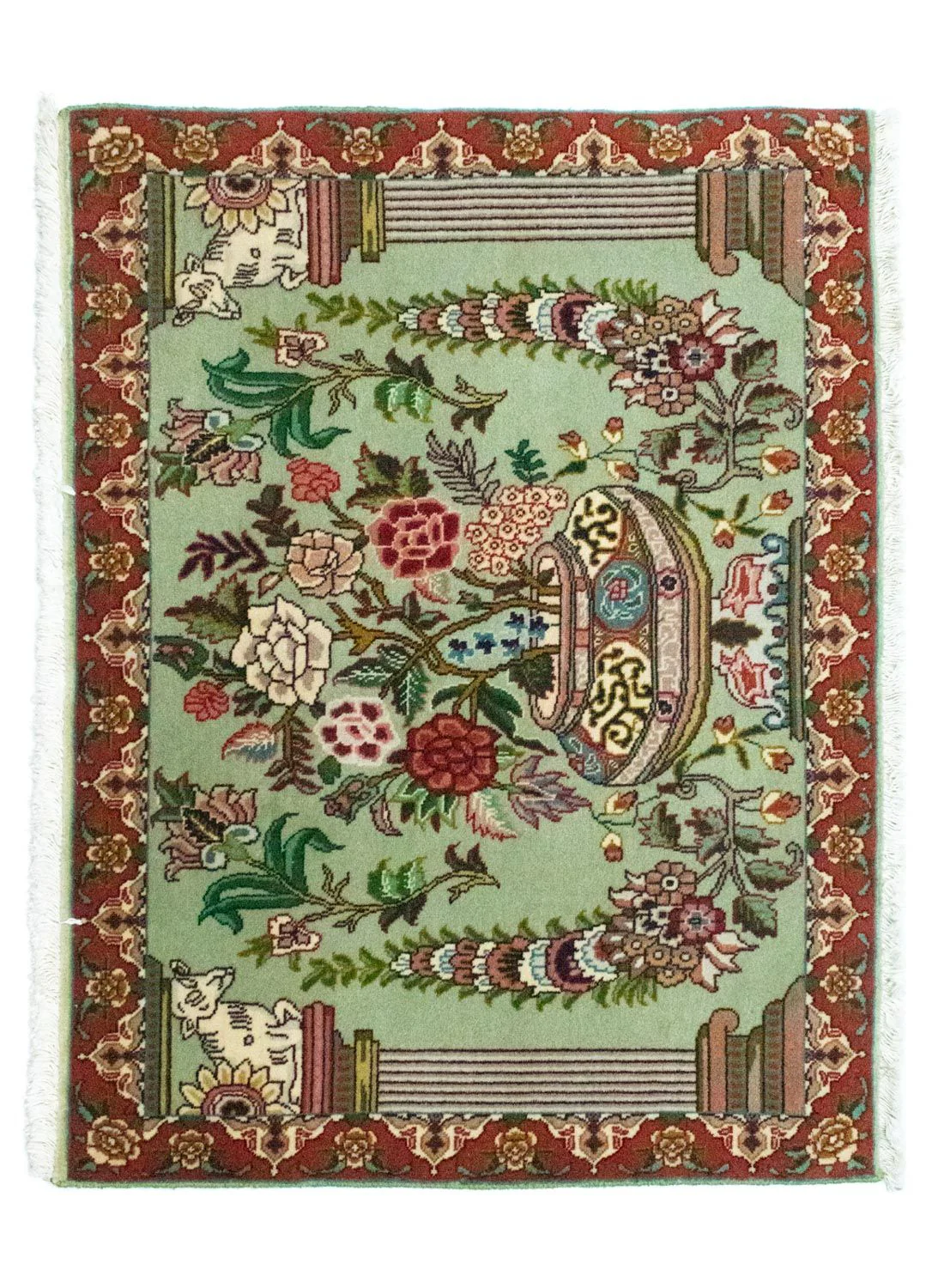 Perserteppich - Täbriz - Royal 62 x 83 cm - grün