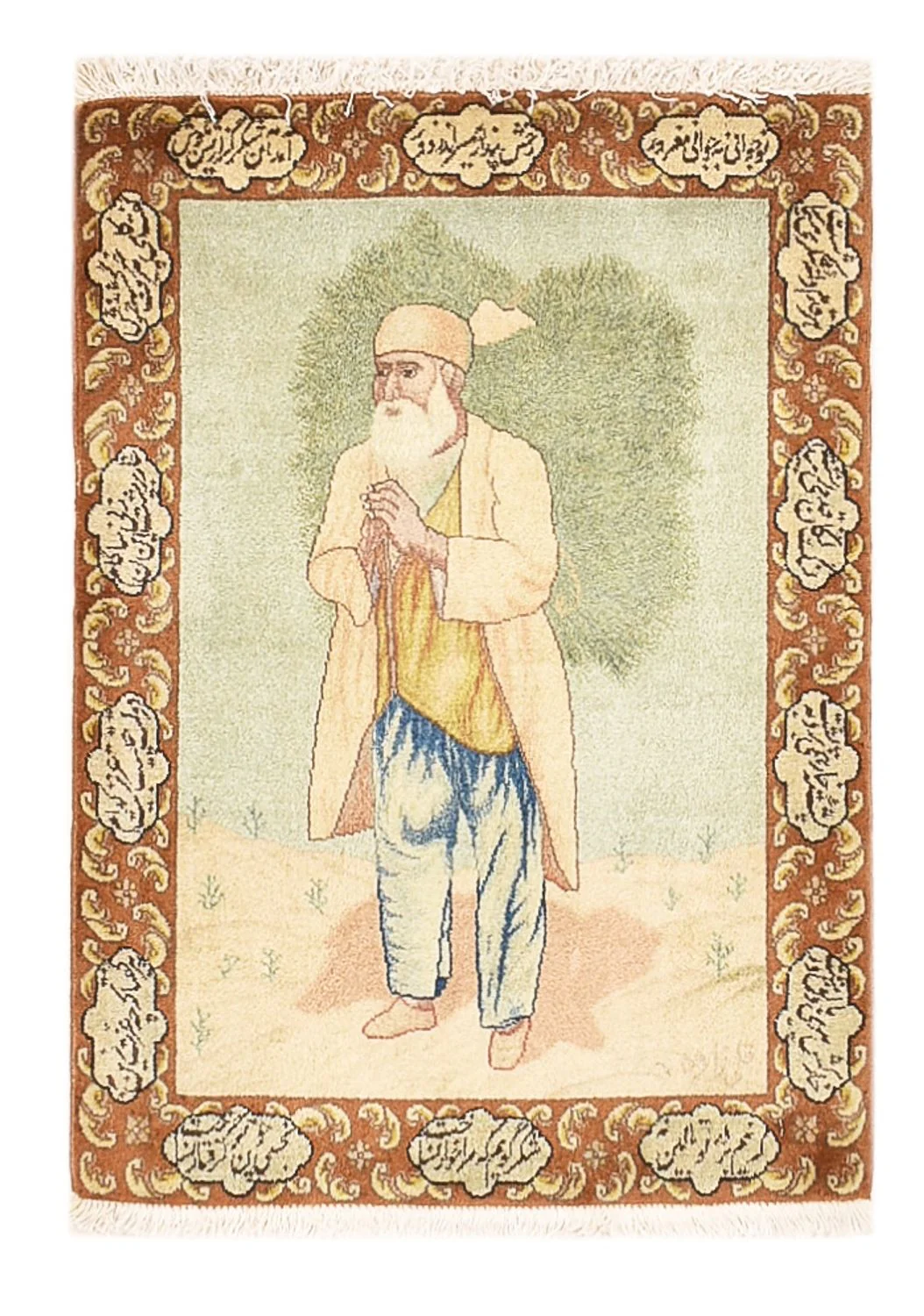 Täbriz - 50 Raj Teppich 73x56cm - Perserteppich