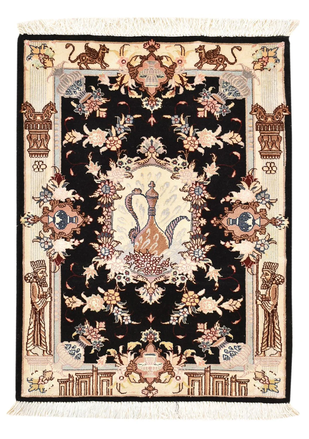 Täbriz - 50 Raj Teppich 90x60cm - Perserteppich