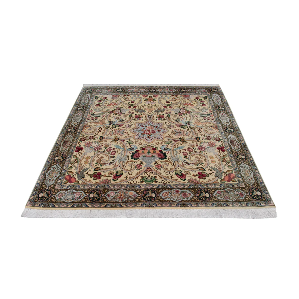 Täbriz - 50 Raj Teppich 200x200cm - Perserteppich - Image 6