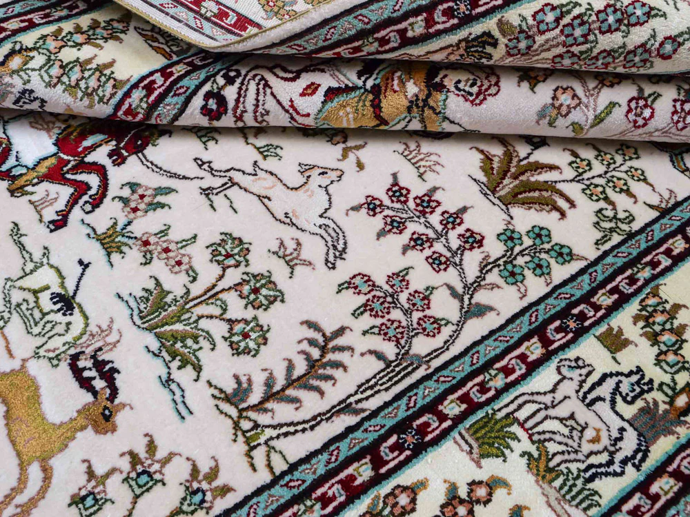 China Seide Teppich 150x88cm - Orientteppich - Image 4