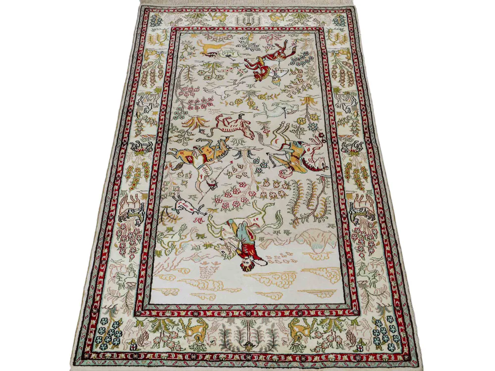 China Seide Teppich 150x88cm - Orientteppich - Image 6