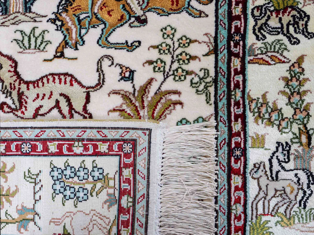 China Seide Teppich 150x88cm - Orientteppich - Image 7
