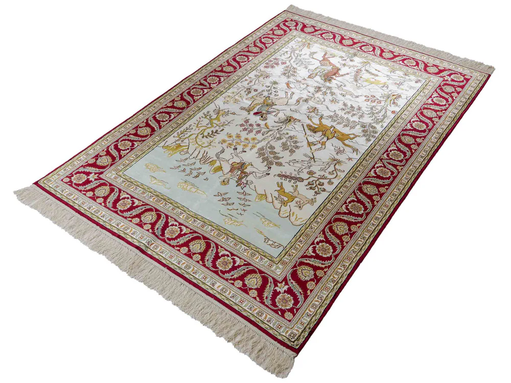 China Seide Teppich 180x123cm - Orientteppich - Image 5
