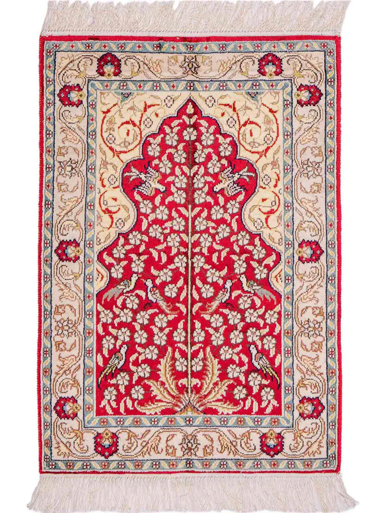 China Seide Teppich 86x58cm - Orientteppich