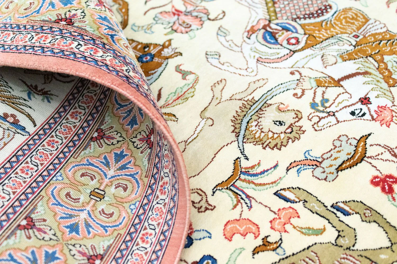 Seidenteppich - Ghom Seide - Premium 121 x 77 cm Teppichbrücke - Image 4