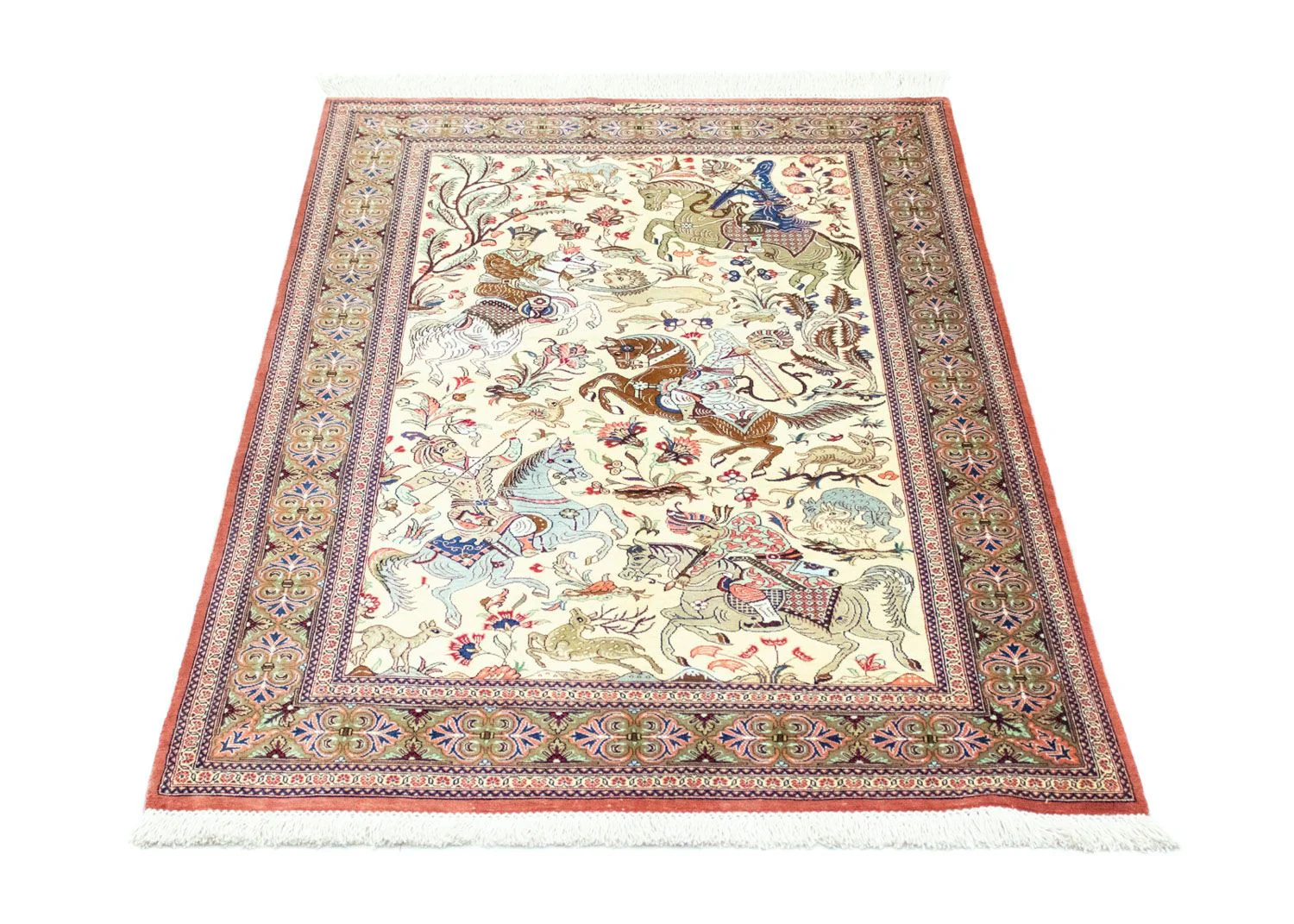 Seidenteppich - Ghom Seide - Premium 121 x 77 cm Teppichbrücke - Image 5