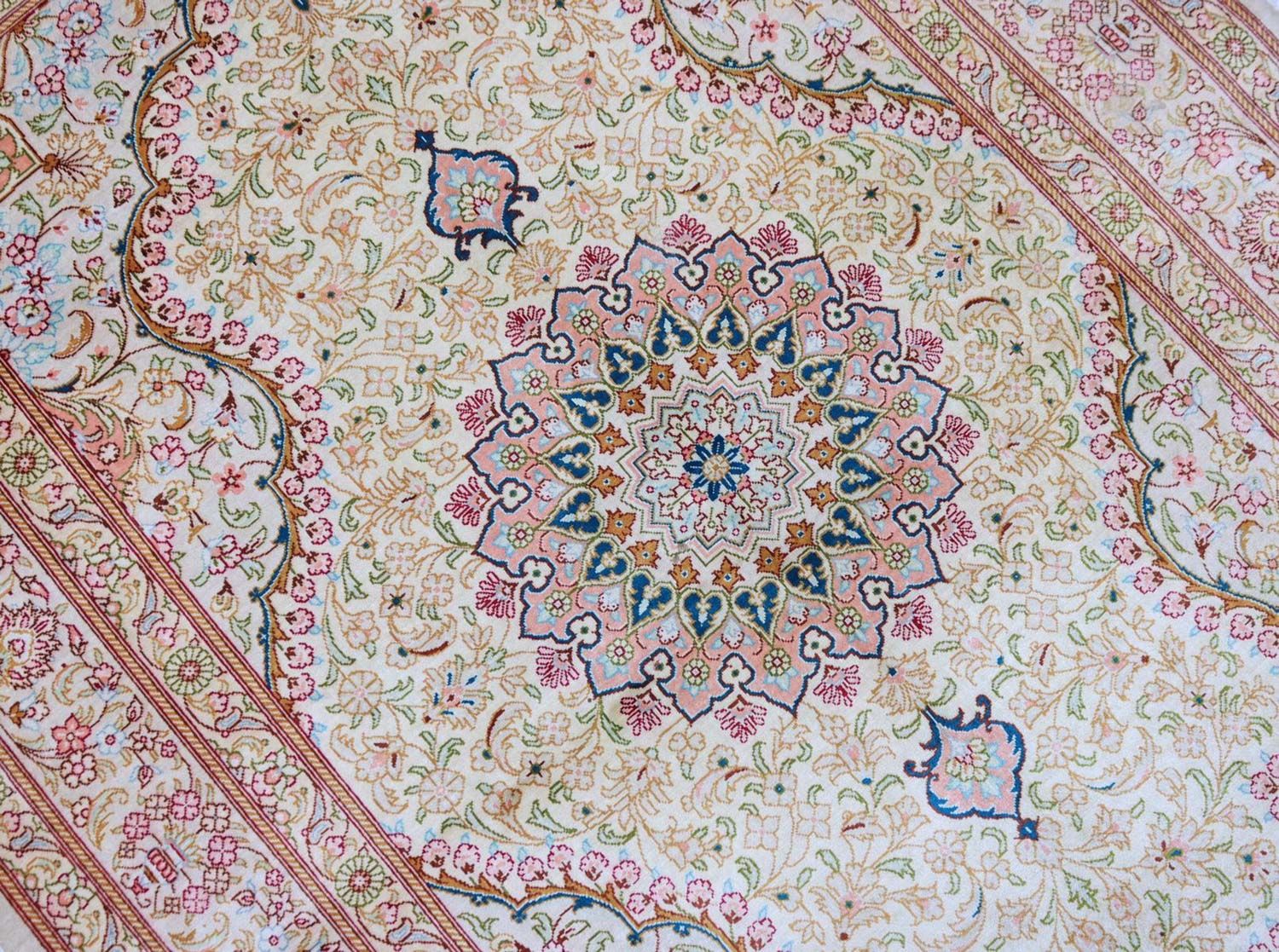 Seidenteppich - Ghom Seide - Premium 150 x 100 cm Teppichbrücke - Image 2