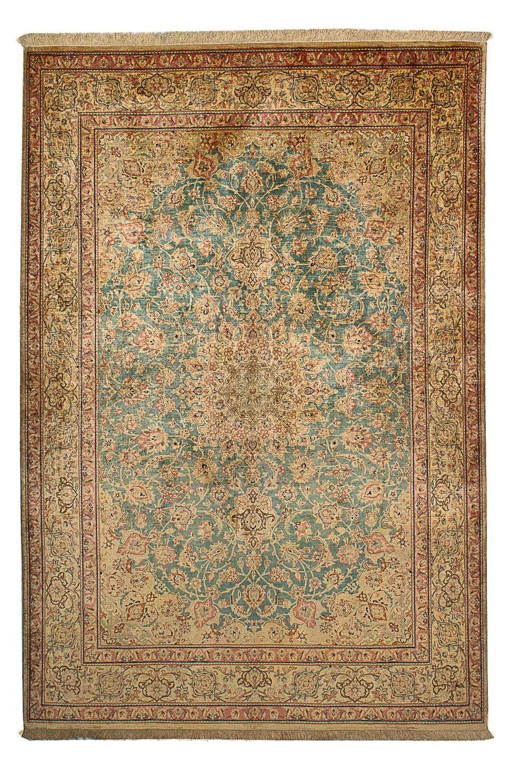 Ghom - Seide Teppich 216x132cm - Perserteppich - Image 12