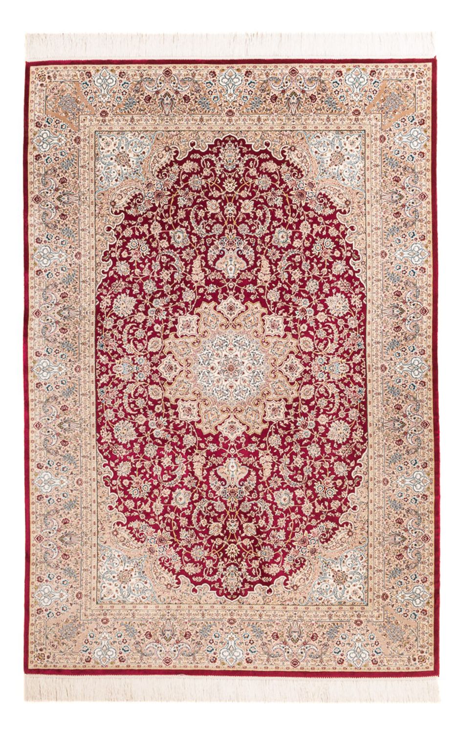 Ghom - Seide Teppich 227x145cm - Perserteppich