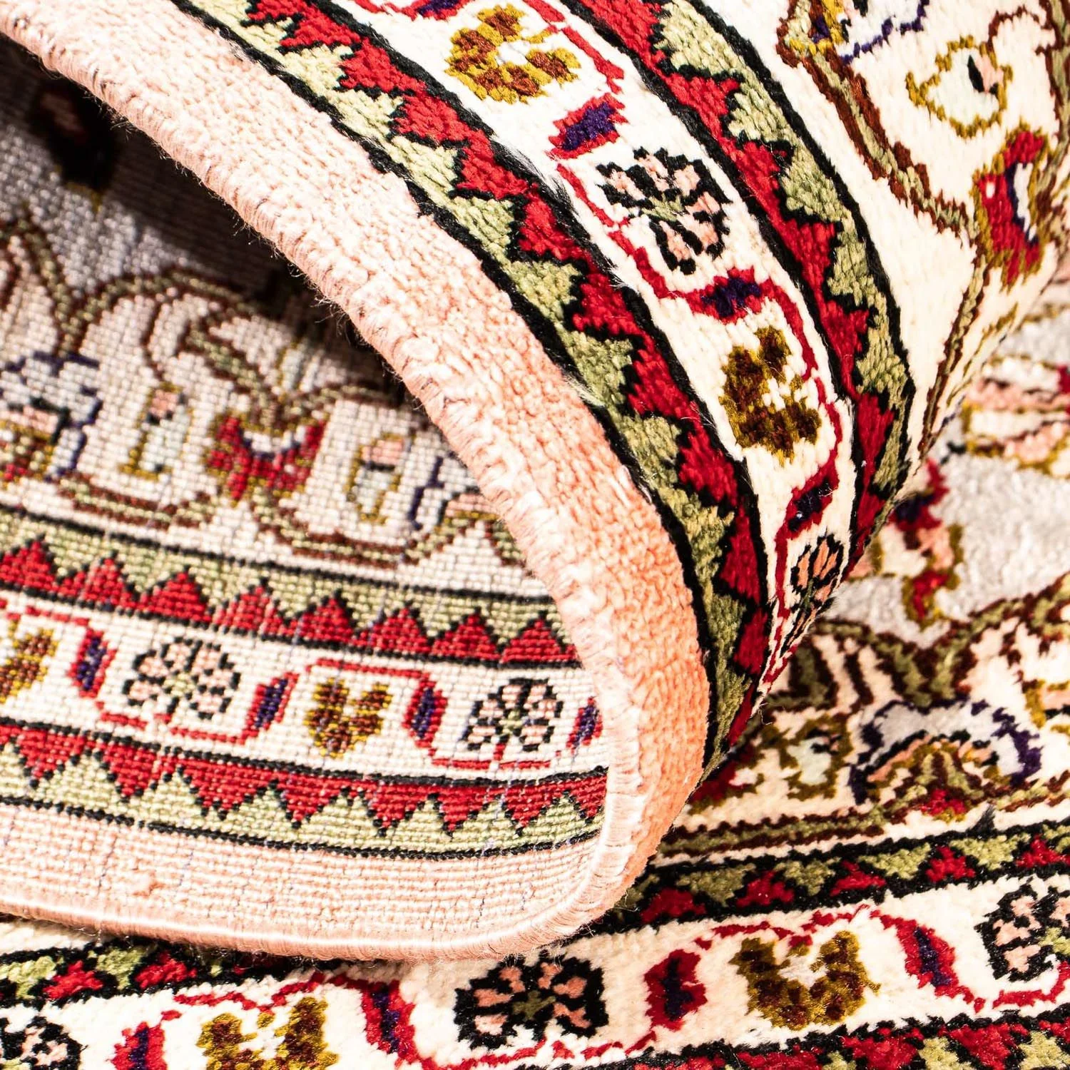 Seidenteppich - Ghom Seide - Premium 80 x 59 cm Fußmatte - Image 4