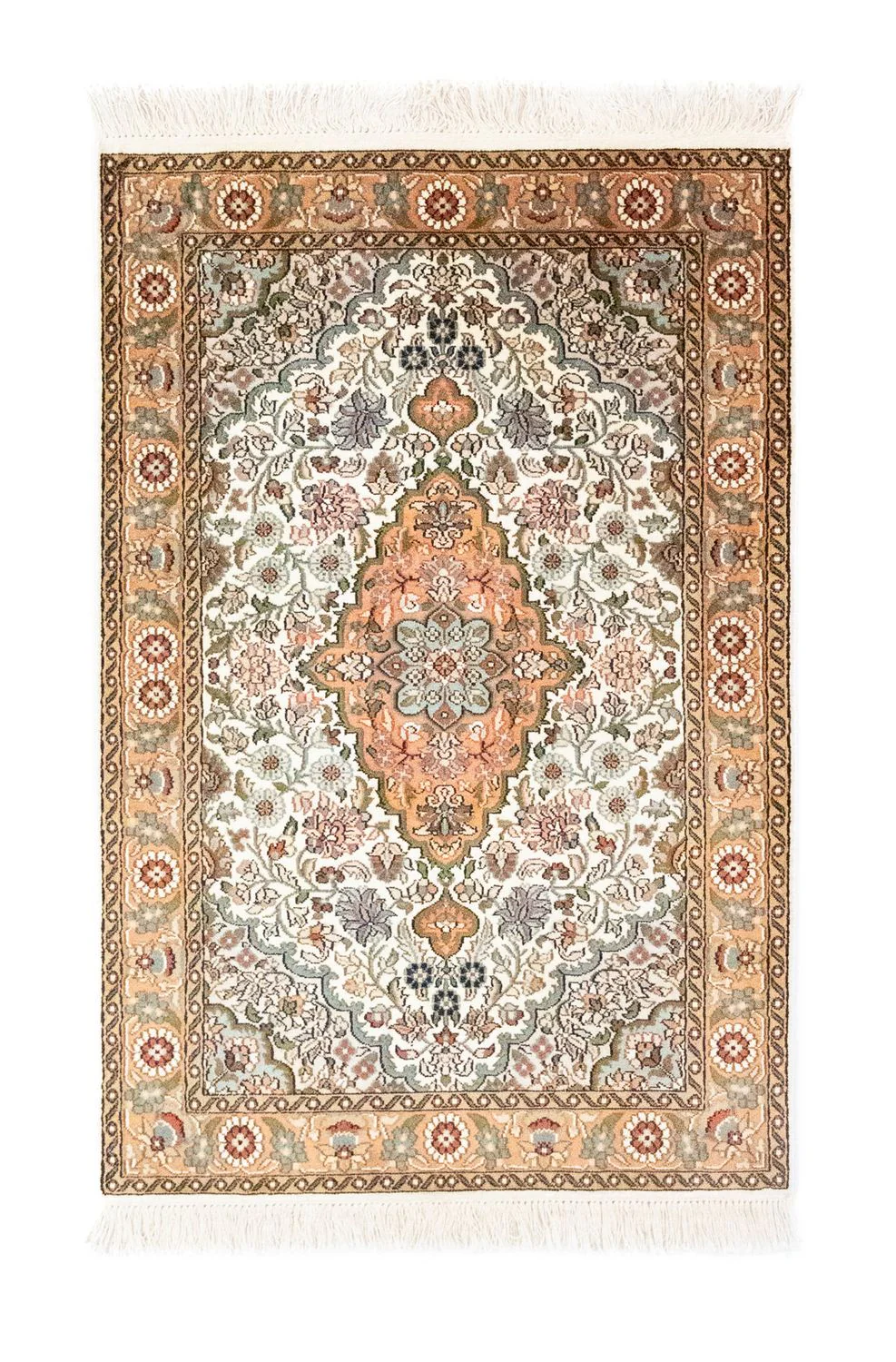Seidenteppich - Kaschmir Seide 120 x 80 cm Teppichbrücke