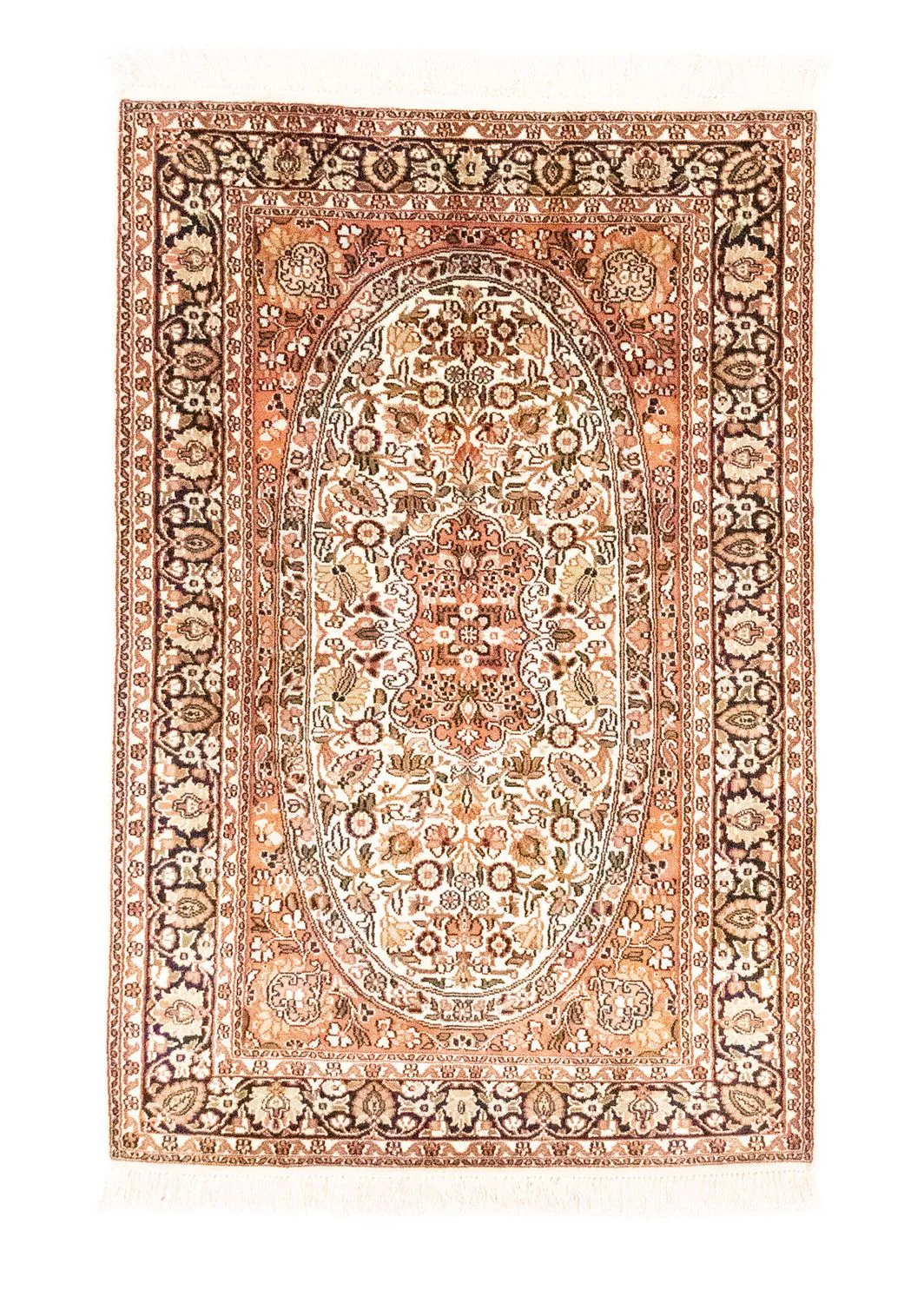 Seidenteppich - Kaschmir Seide 125 x 83 cm Teppichbrücke