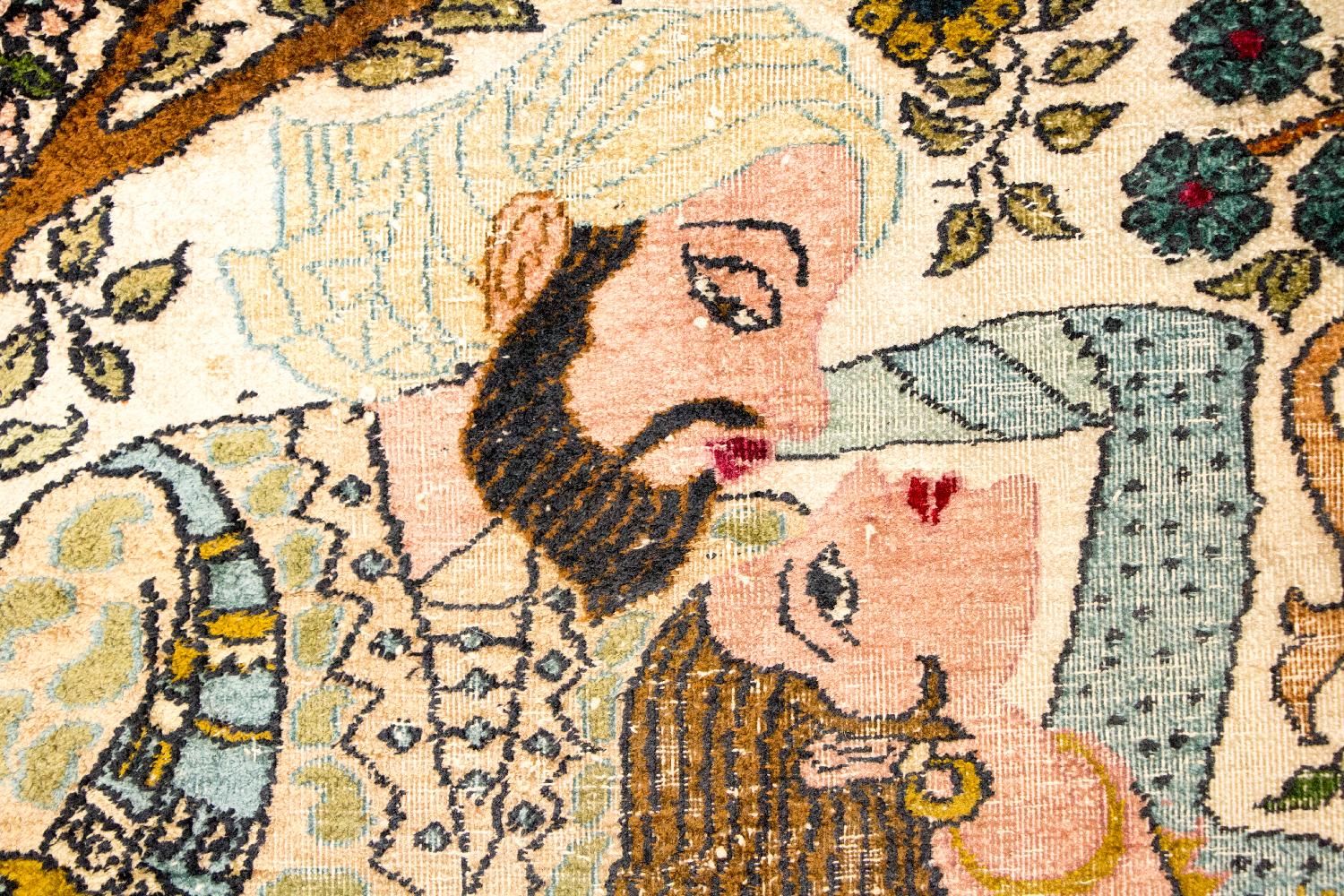 Seidenteppich - Kaschmir Seide 150 x 92 cm Teppichbrücke - Image 6
