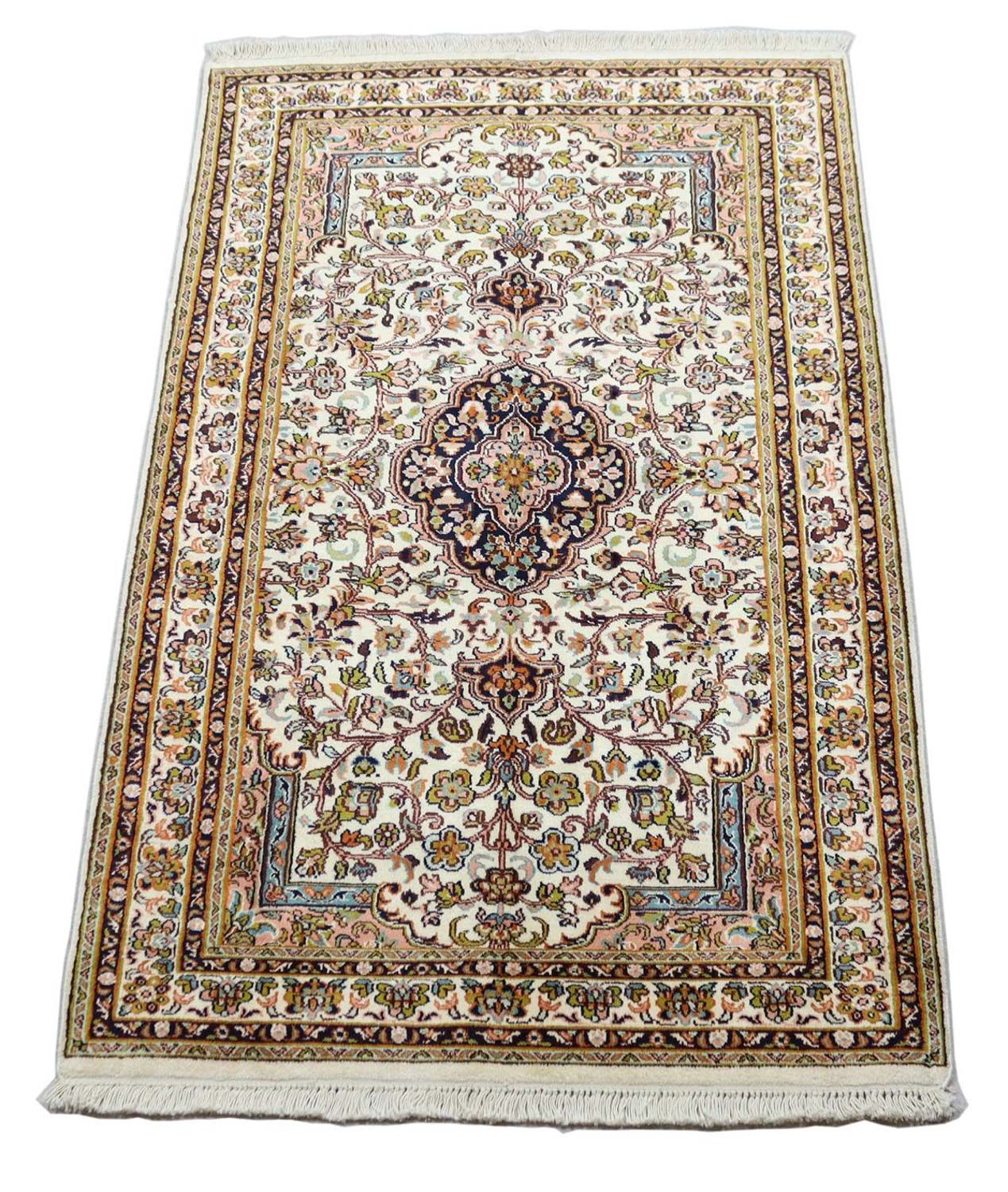 Seidenteppich - Kaschmir Seide 154 x 93 cm Teppichbrücke