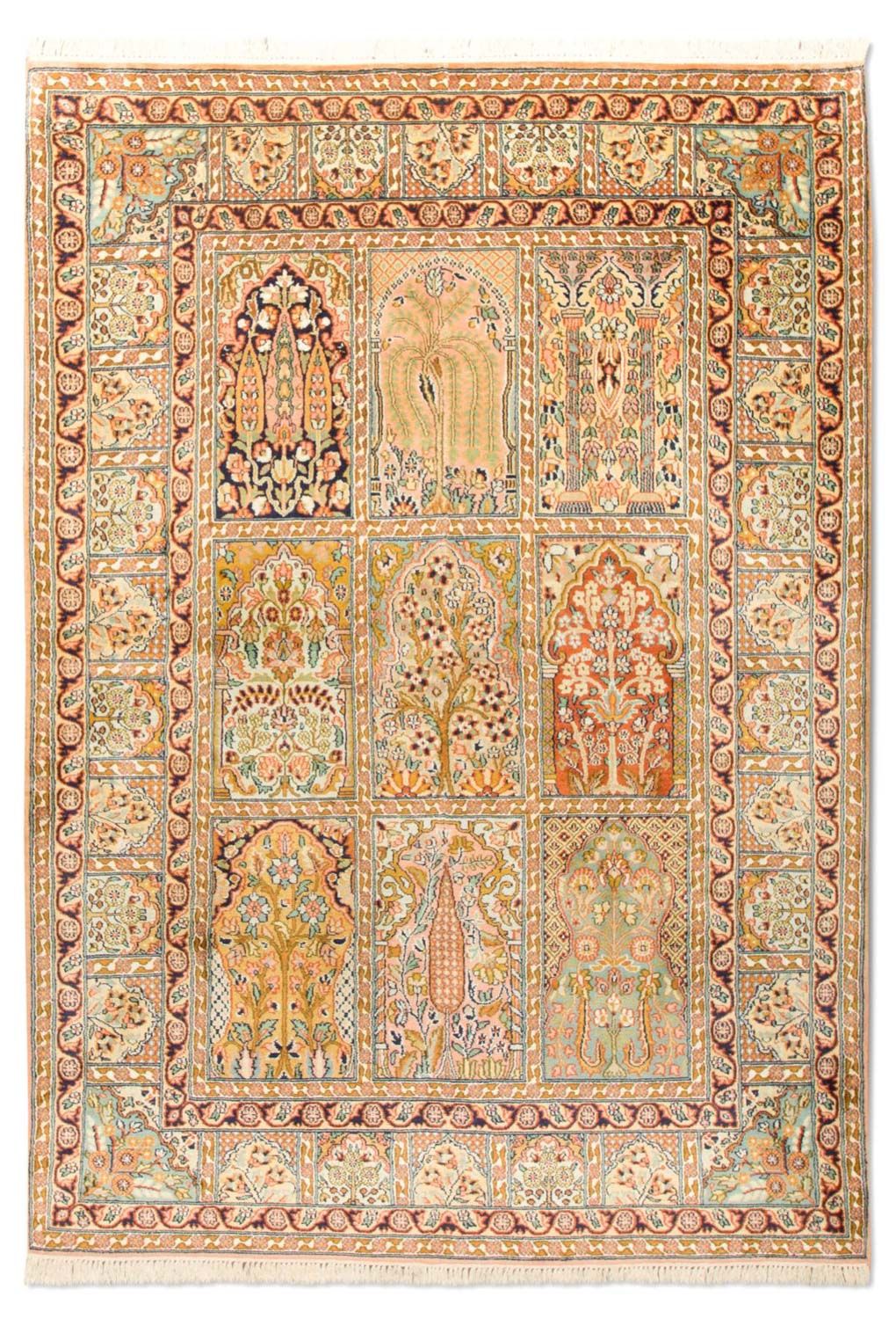 Seidenteppich - Kaschmir Seide 184 x 124 cm Teppichbrücke