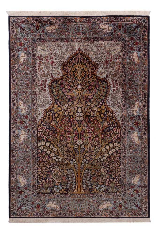 Kaschmir Seide Teppich 185x122cm - Orientteppich