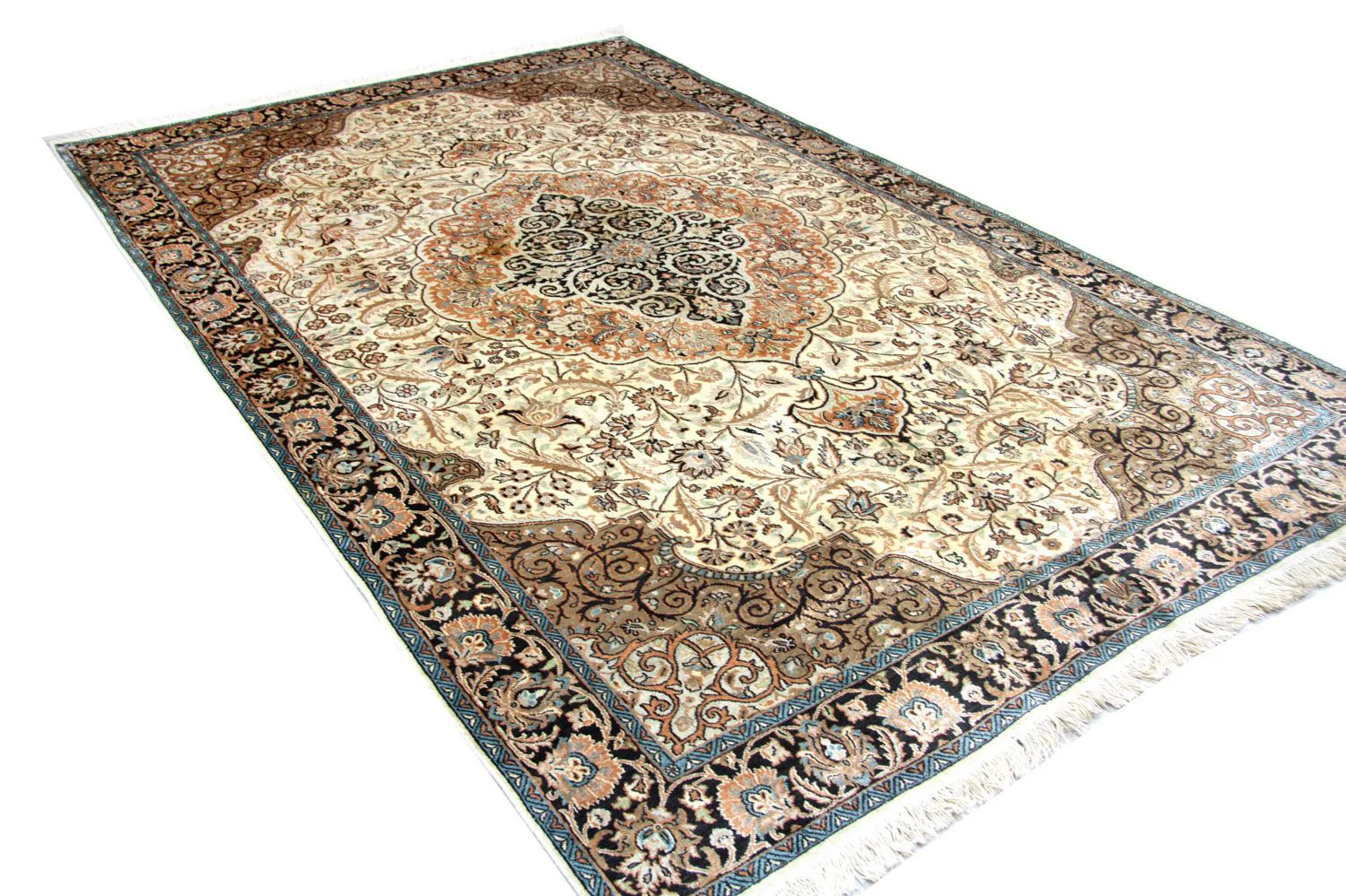 Seidenteppich - Kaschmir Seide 272 x 177 cm Wohnzimmer Teppich - Image 2