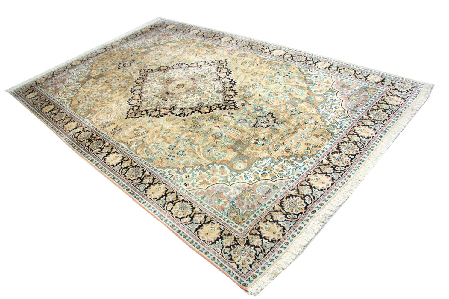 Seidenteppich - Kaschmir Seide 290 x 185 cm Wohnzimmer Teppich - Image 4