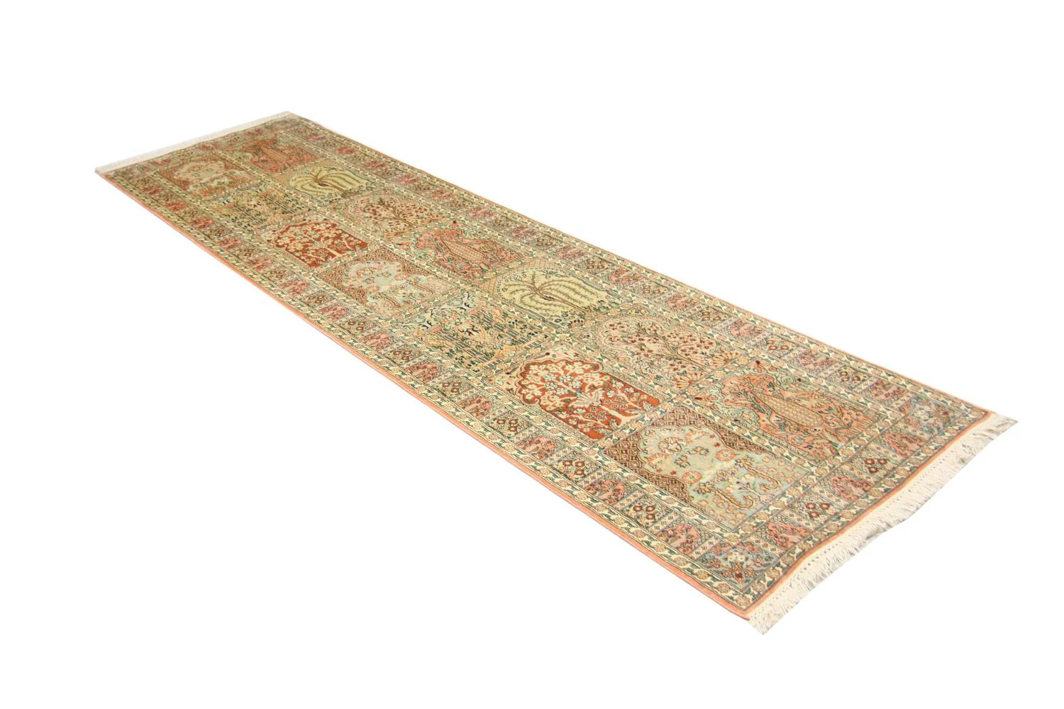 Seidenteppich - Kaschmir Seide 292 x 79 cm Teppichläufer - Image 3
