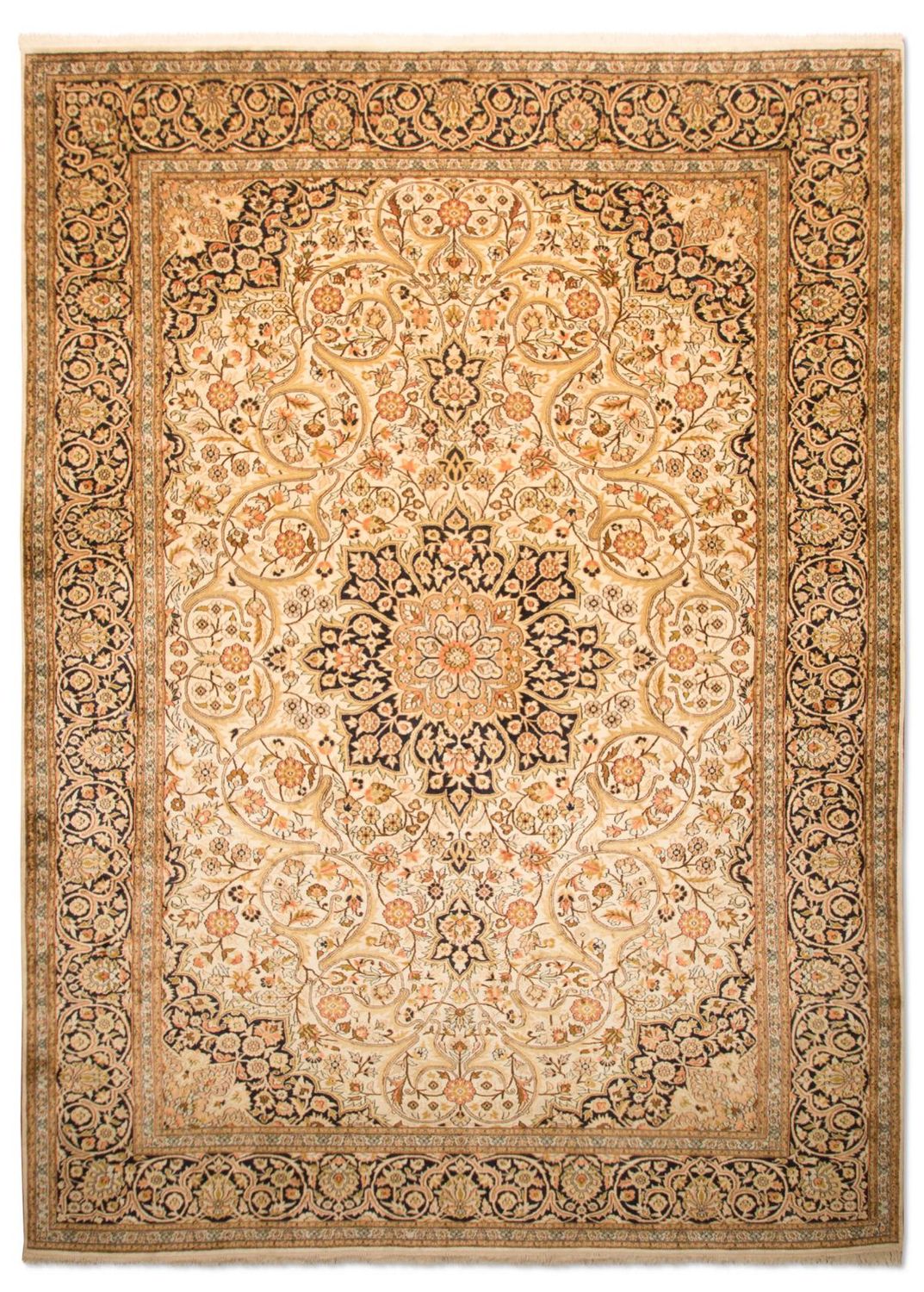 Kaschmir Seide Teppich 342x234cm - Orientteppich