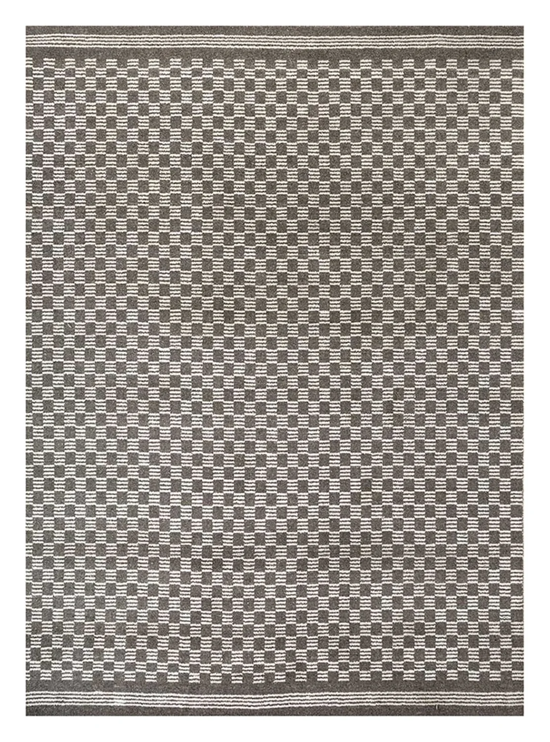 Teppich - 300 x 240 cm - schwarz-weiß
