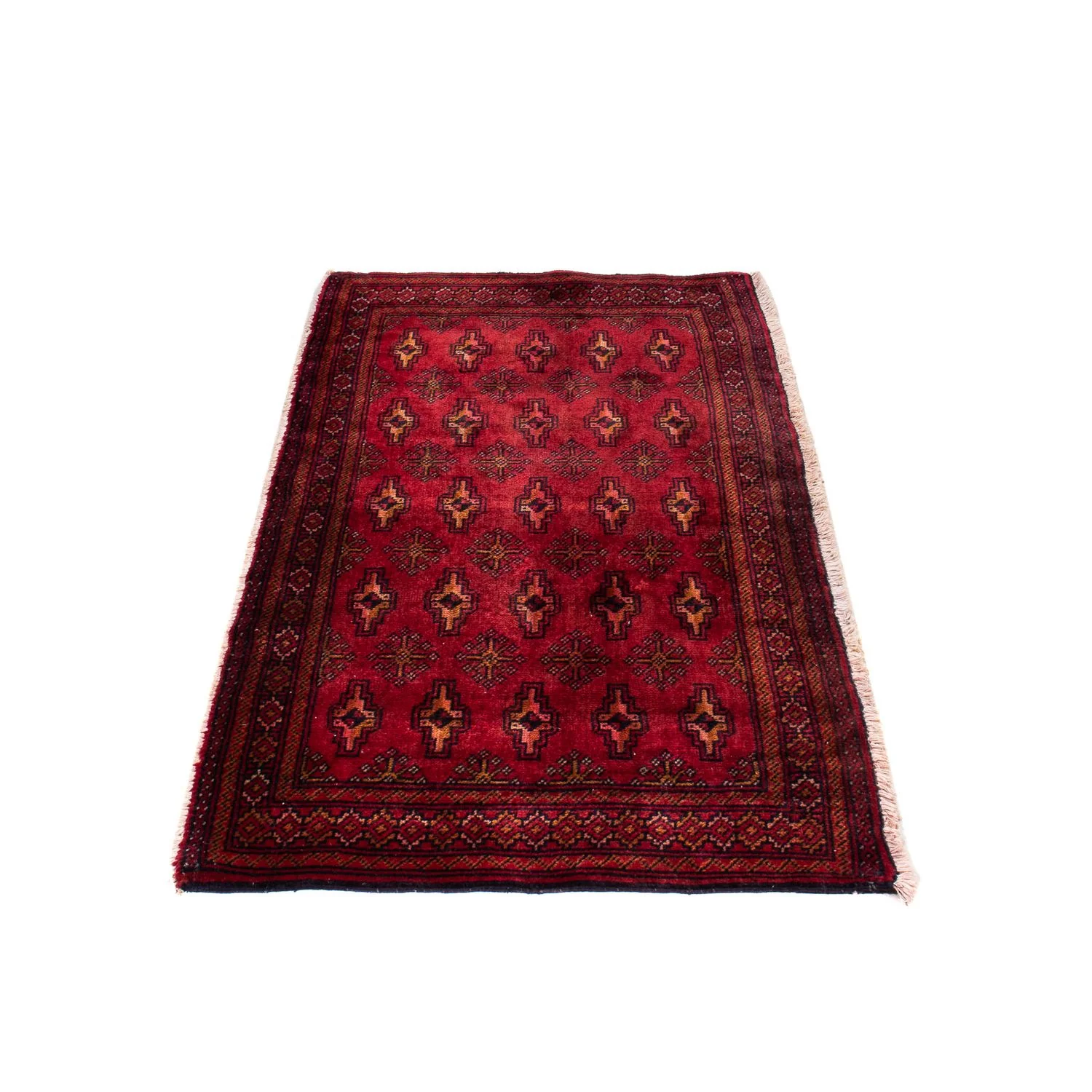 Turkaman Teppich 130 x 60 cm - dunkelrot - Image 3