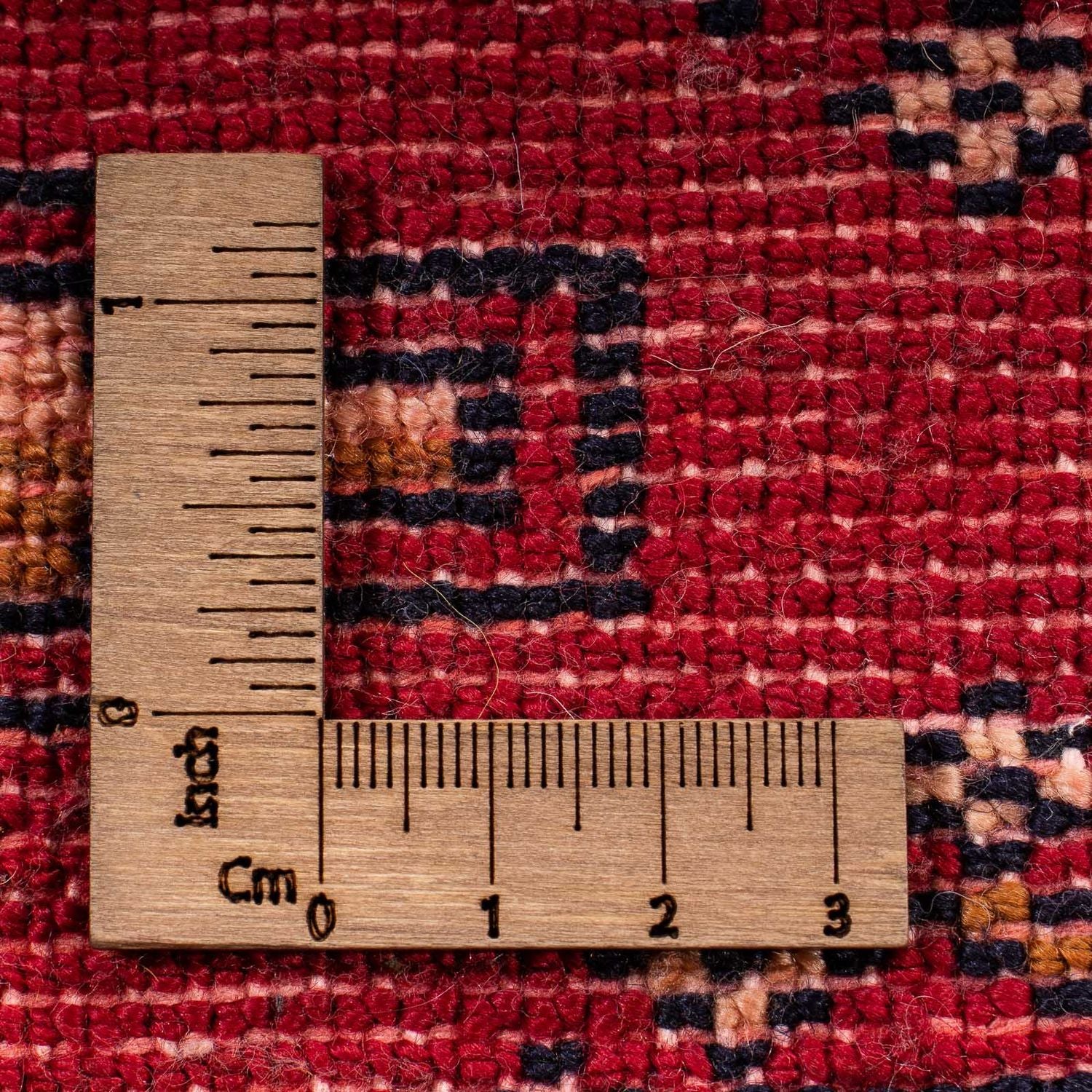 Turkaman Teppich 130 x 60 cm - dunkelrot - Image 4