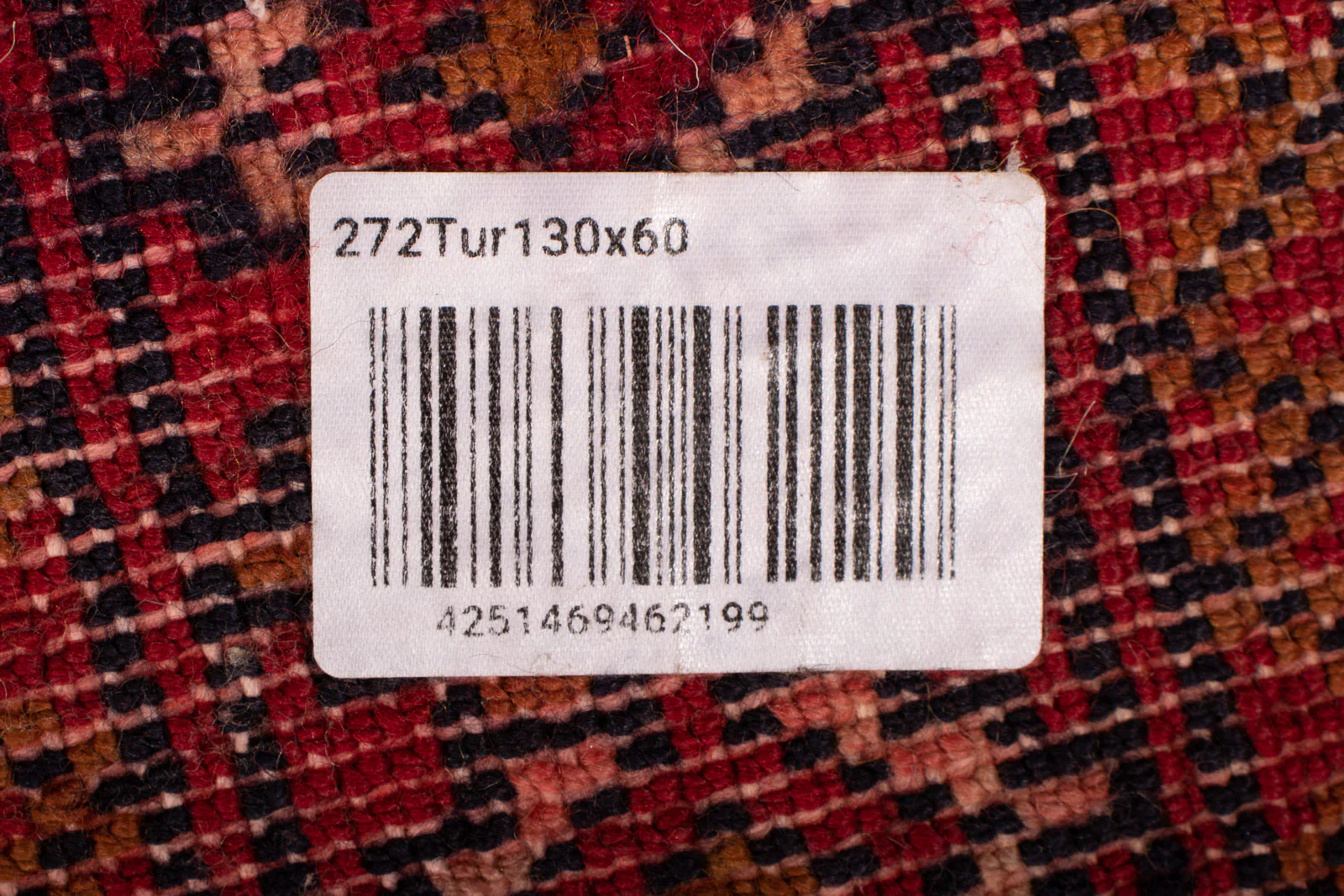 Turkaman Teppich 130 x 60 cm - dunkelrot - Image 5