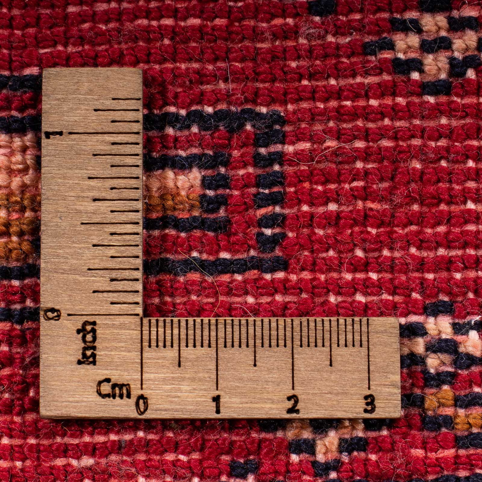 Turkaman Teppich 130 x 60 cm - dunkelrot - Image 6