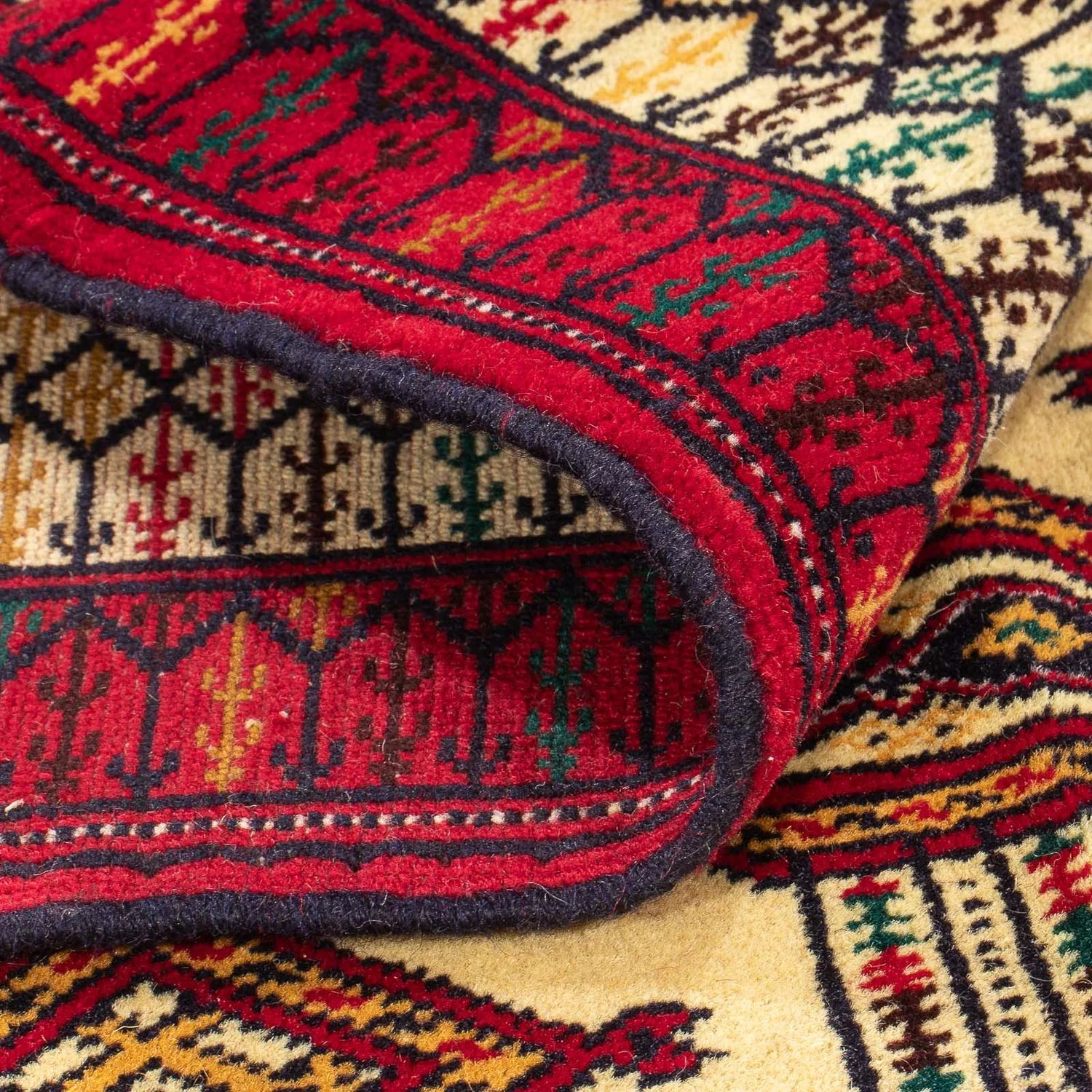 Turkaman Teppich - 167 x 120 cm - beige - Image 4