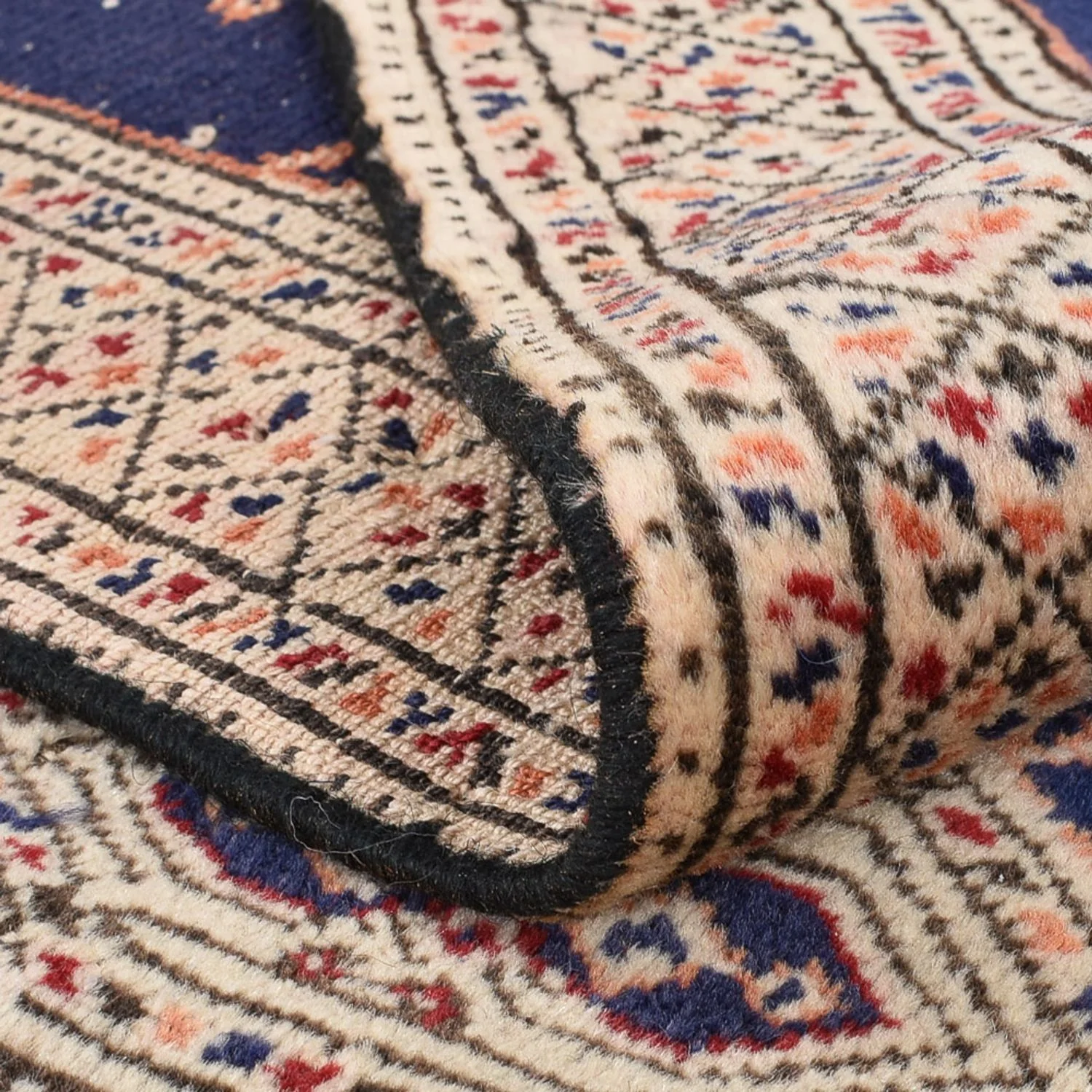 Turkaman Teppich - 173 x 120 cm - dunkelblau - Image 4