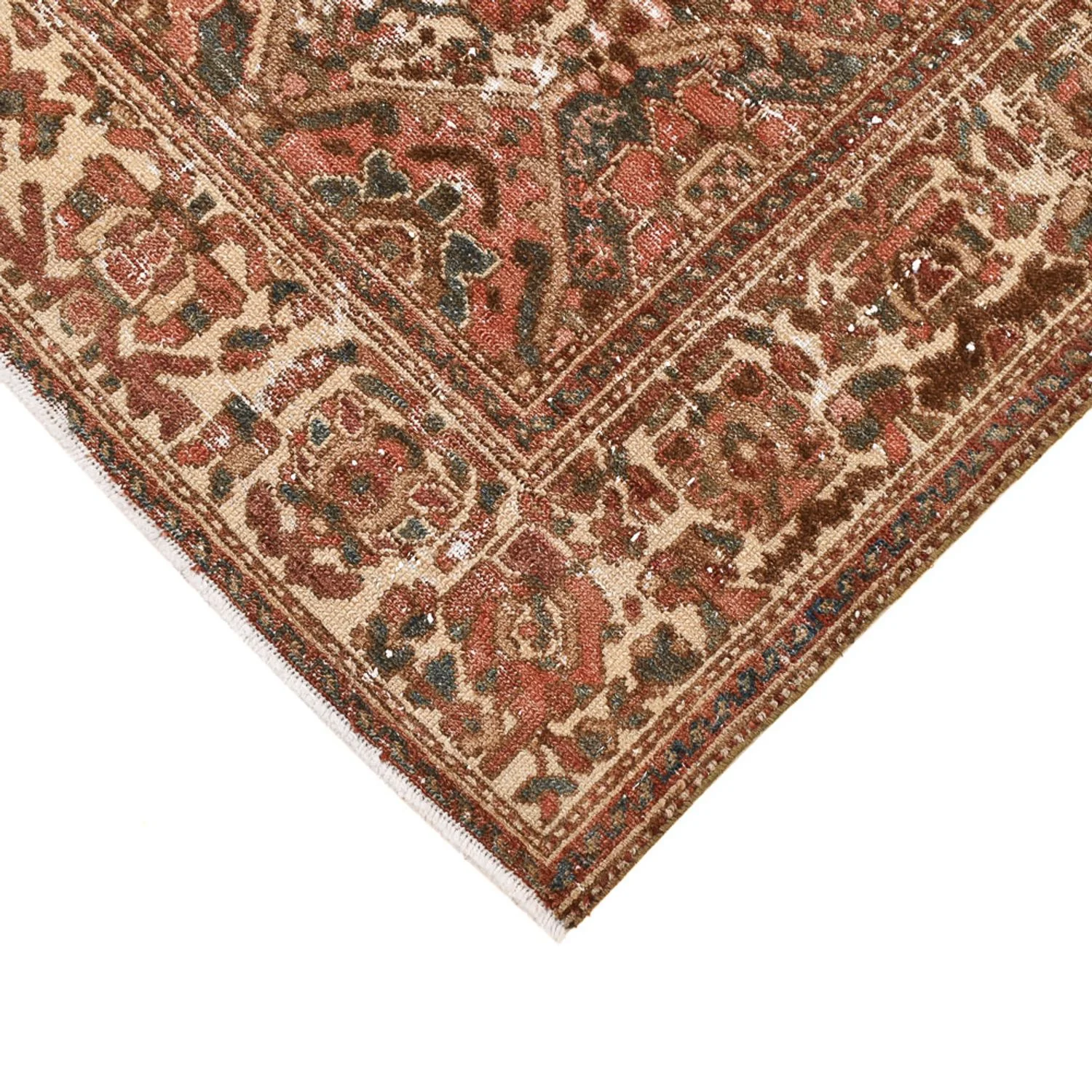 Vintage Teppich - 198 x 150 cm - dunkelbeige - Image 2