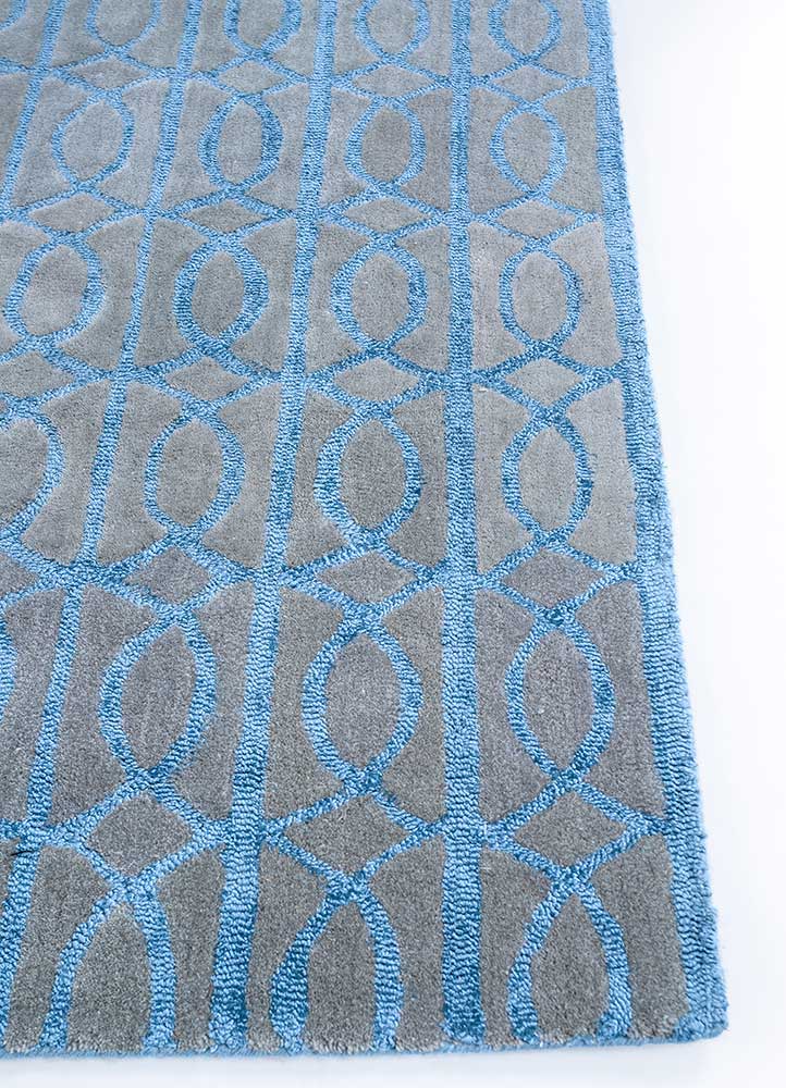Wollteppich - 180 x 120 cm - seeblau - Image 3