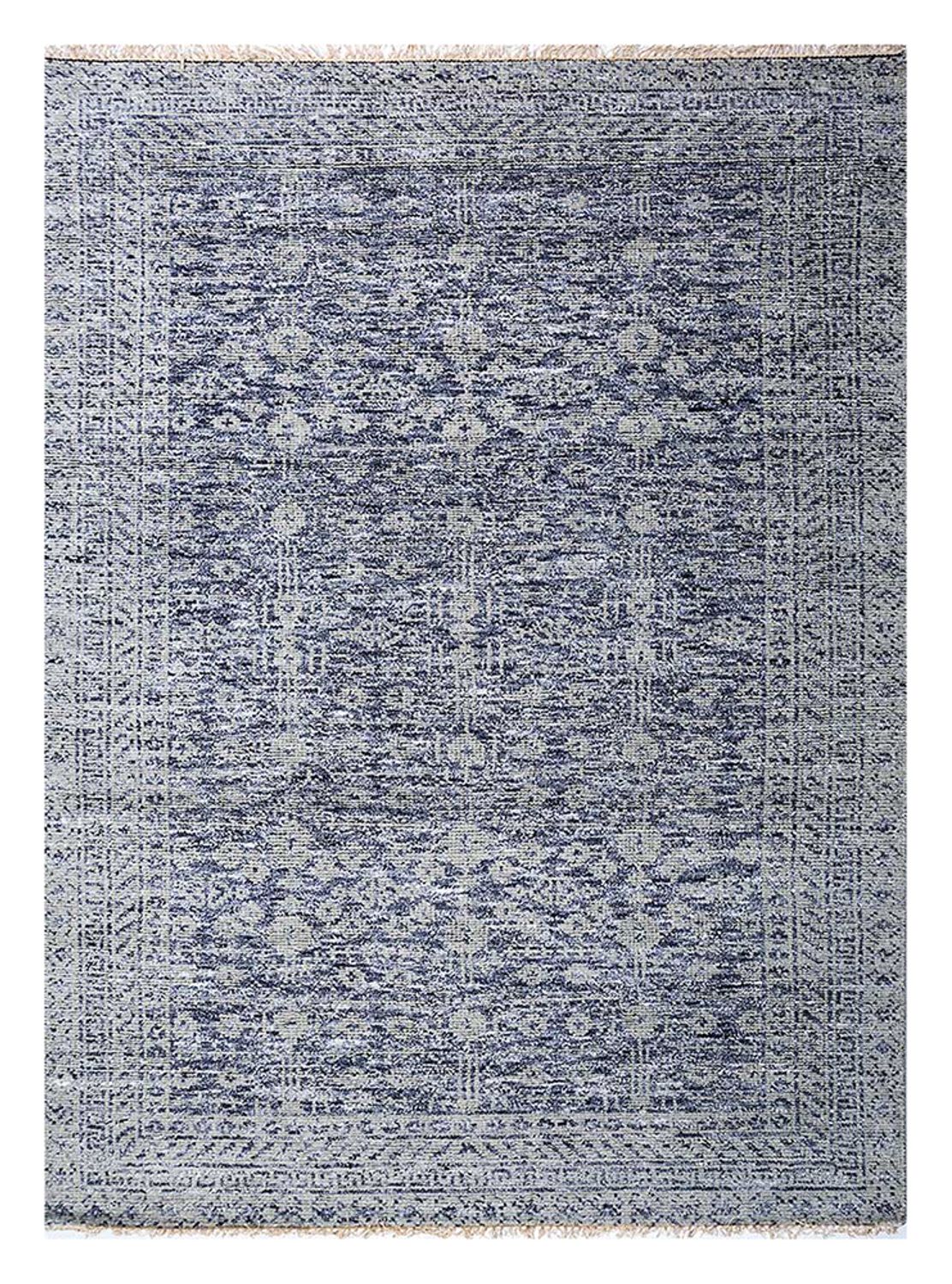 Wollteppich - 240 x 150 cm - blau