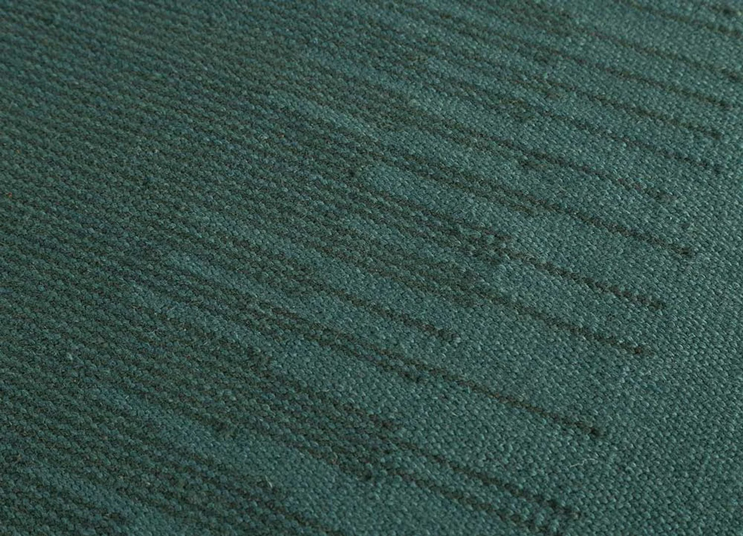 Wollteppich - 240 x 150 cm - dunkelgrün - Image 4