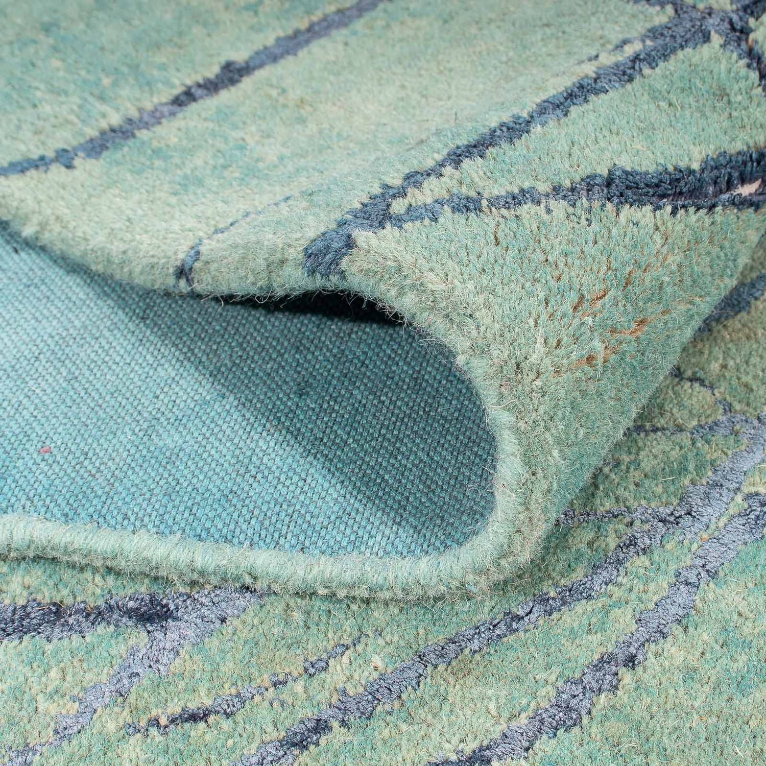 Wollteppich 247 x 147 cm Wohnzimmer Teppich - Image 4