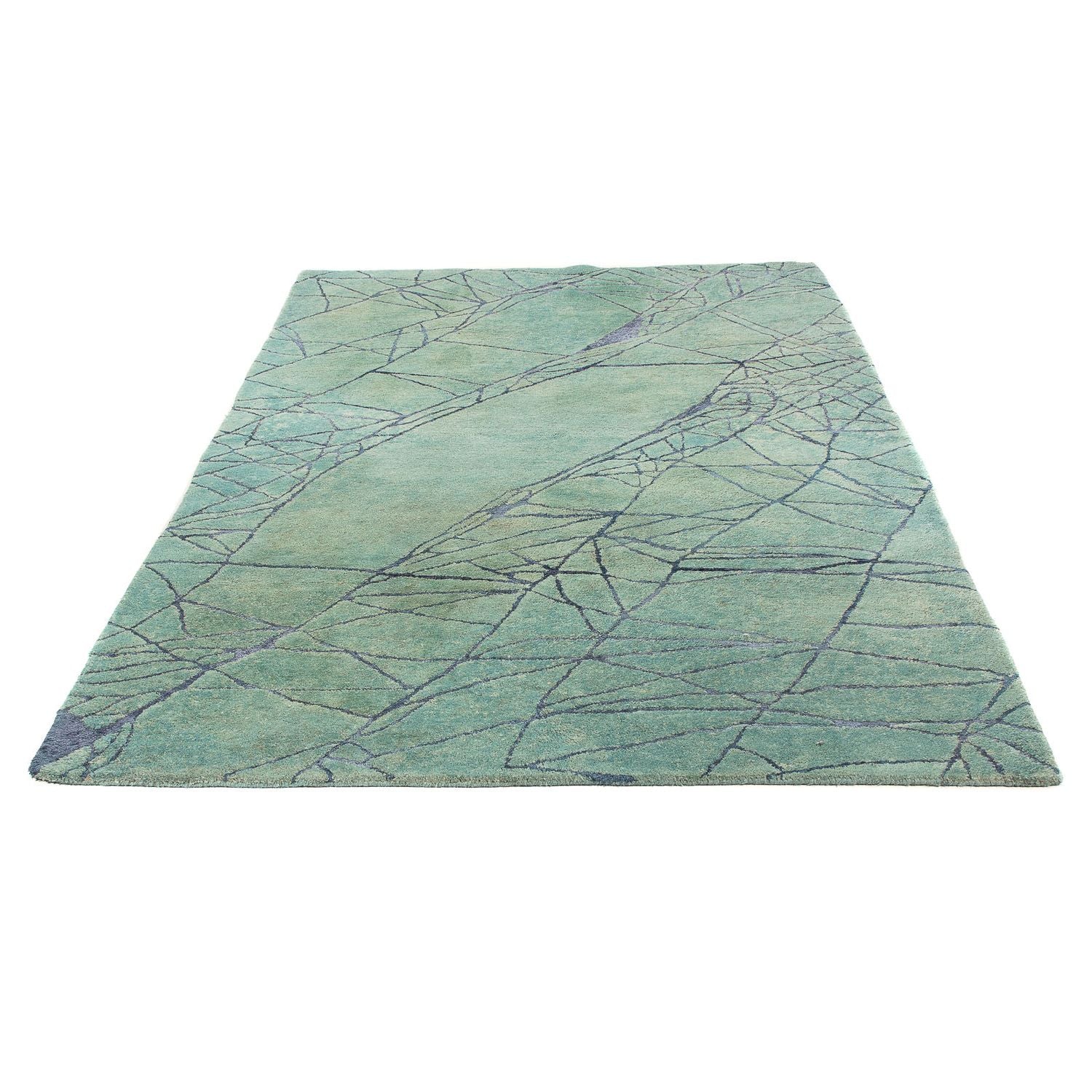 Wollteppich 247 x 147 cm Wohnzimmer Teppich - Image 5