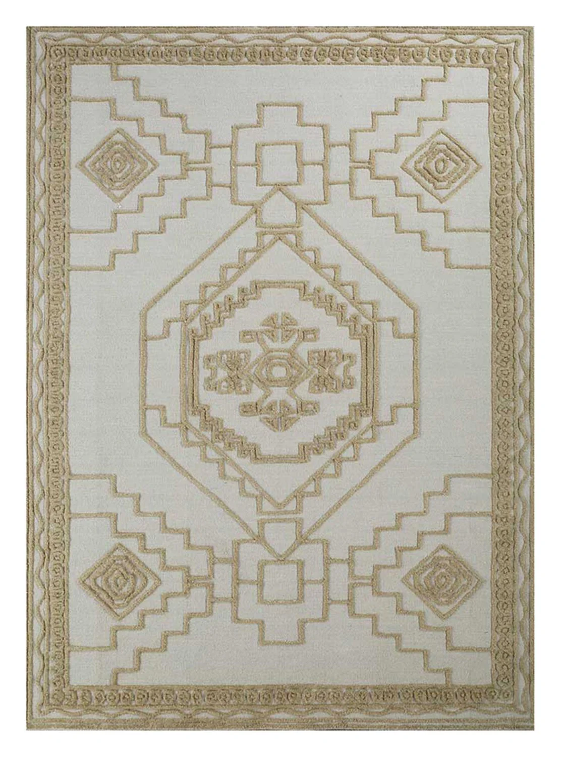 Wollteppich - 270 x 180 cm - creme