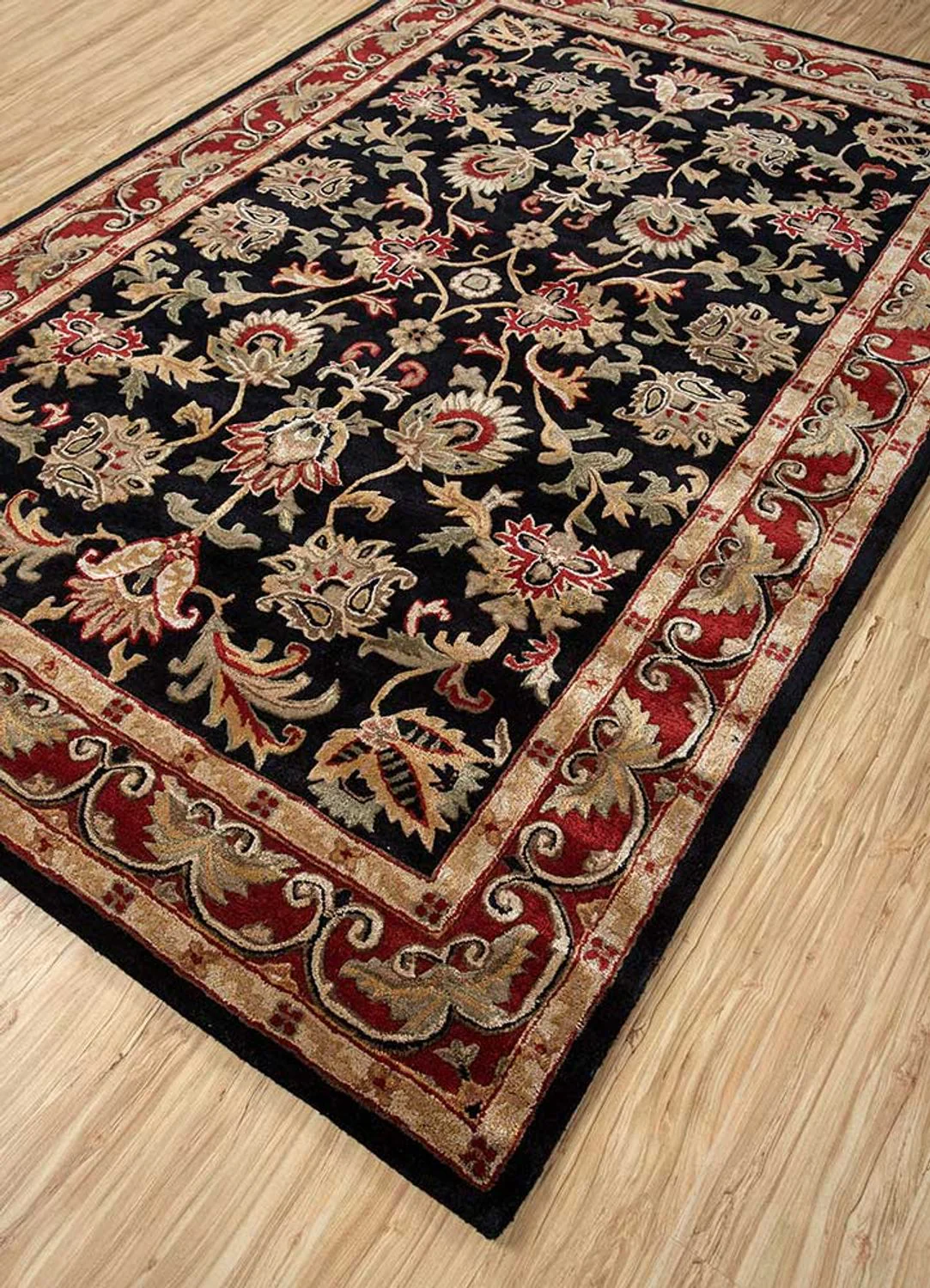 Wollteppich - 270 x 180 cm - dunkelblau - Image 2