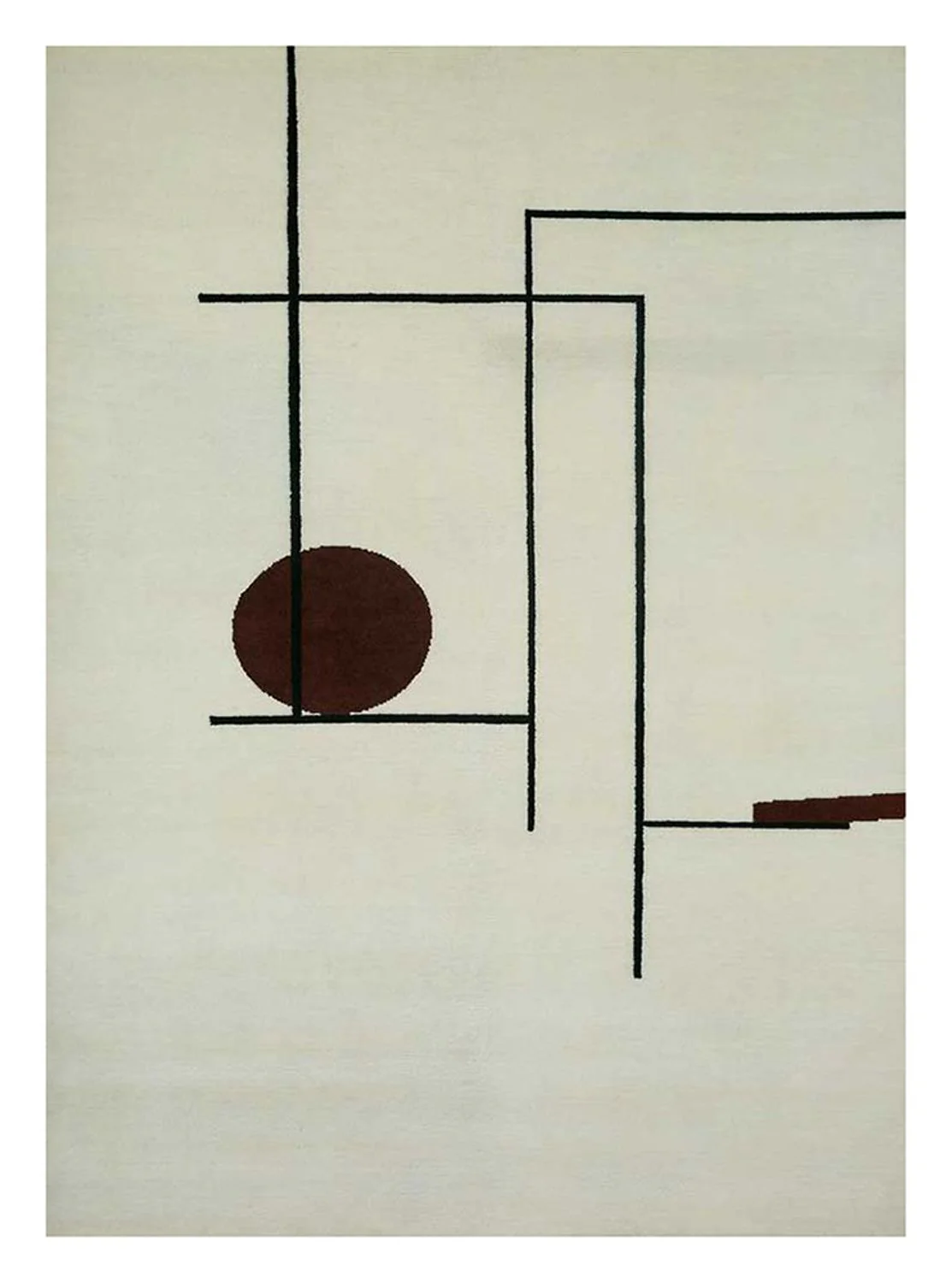 Wollteppich - 270 x 180 cm - hellgrau