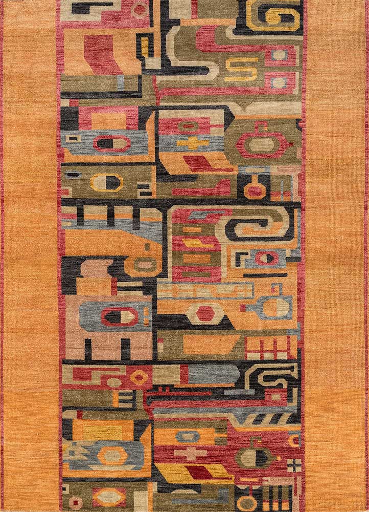 Wollteppich - 270 x 180 cm - orange