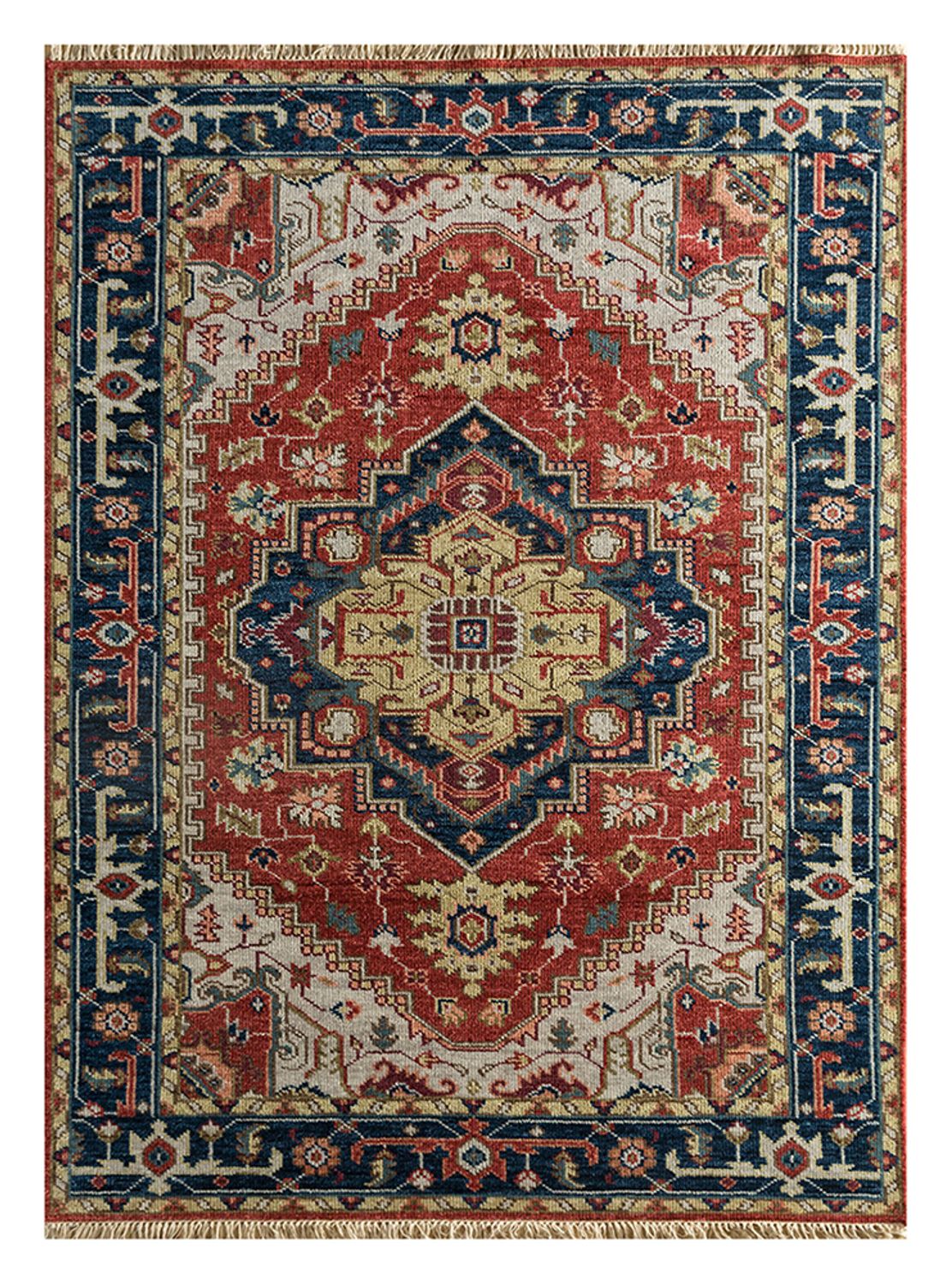 Wollteppich - 270 x 180 cm - rot