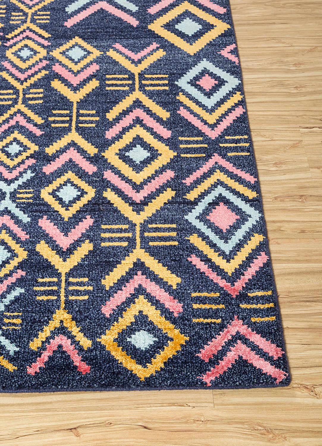 Wollteppich - 300 x 200 cm - blau - Image 3