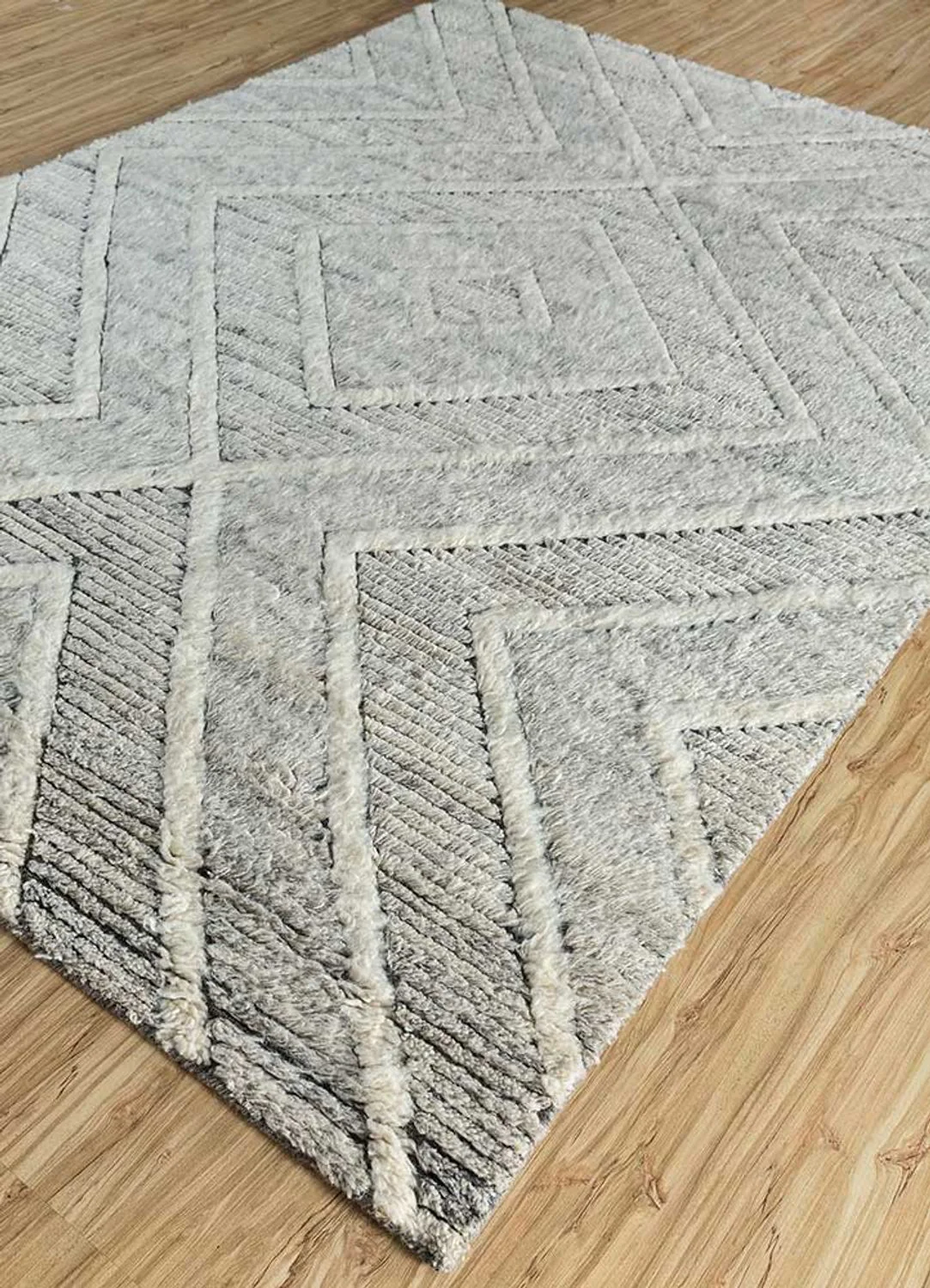 Wollteppich - 300 x 200 cm - creme - Image 2
