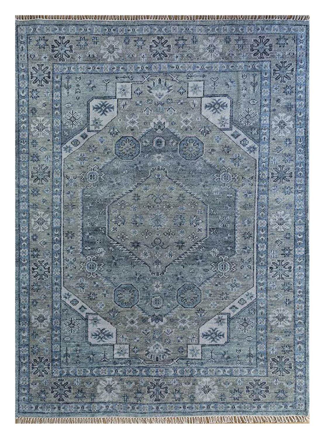 Wollteppich - 300 x 200 cm - dunkelblau