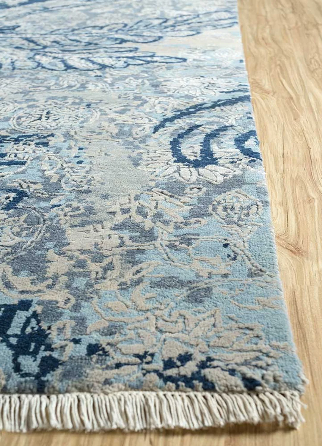 Wollteppich - 300 x 240 cm - blau - Image 3