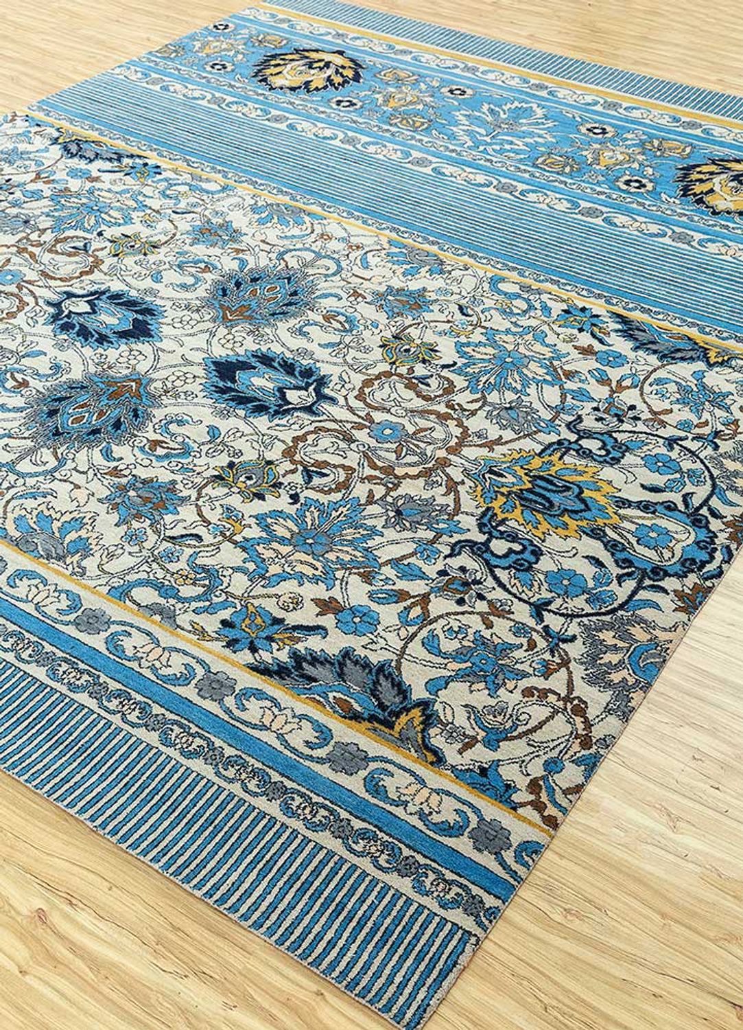 Wollteppich - 300 x 240 cm - blau - Image 2