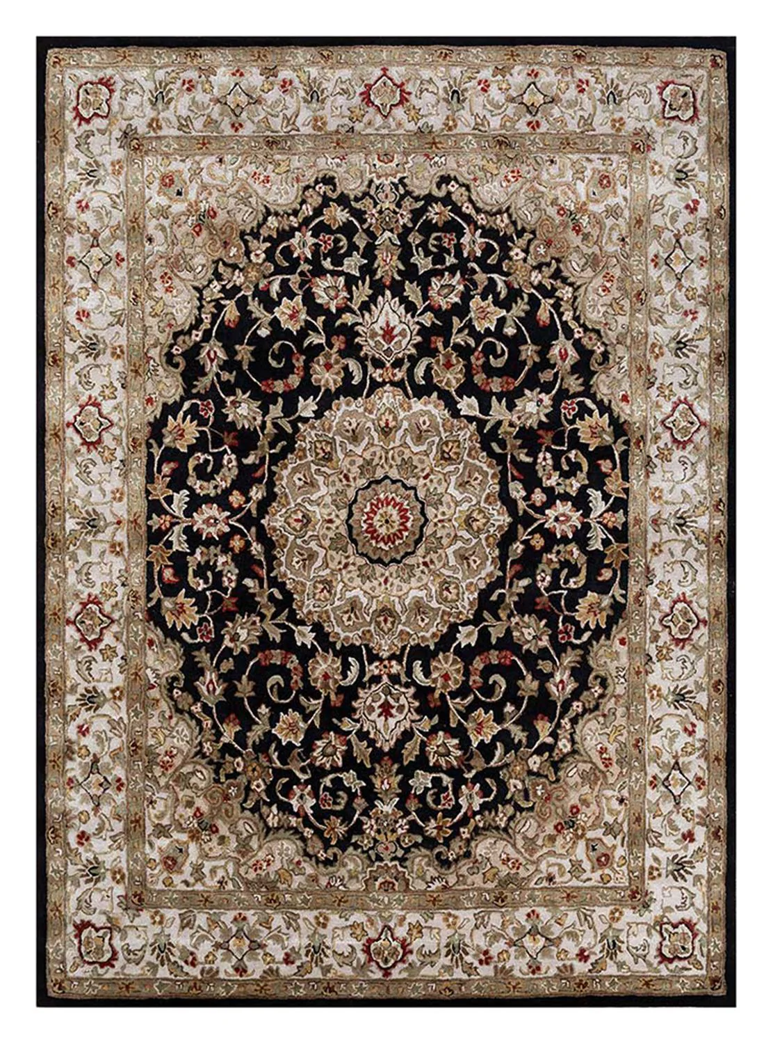 Wollteppich - 300 x 240 cm - dunkelblau
