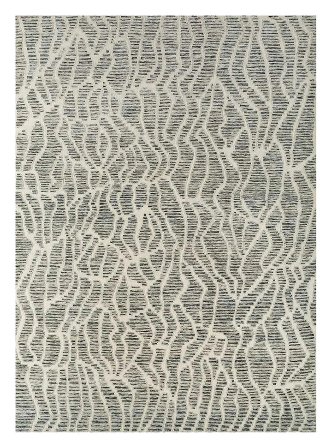 Wollteppich - 300 x 240 cm - grau